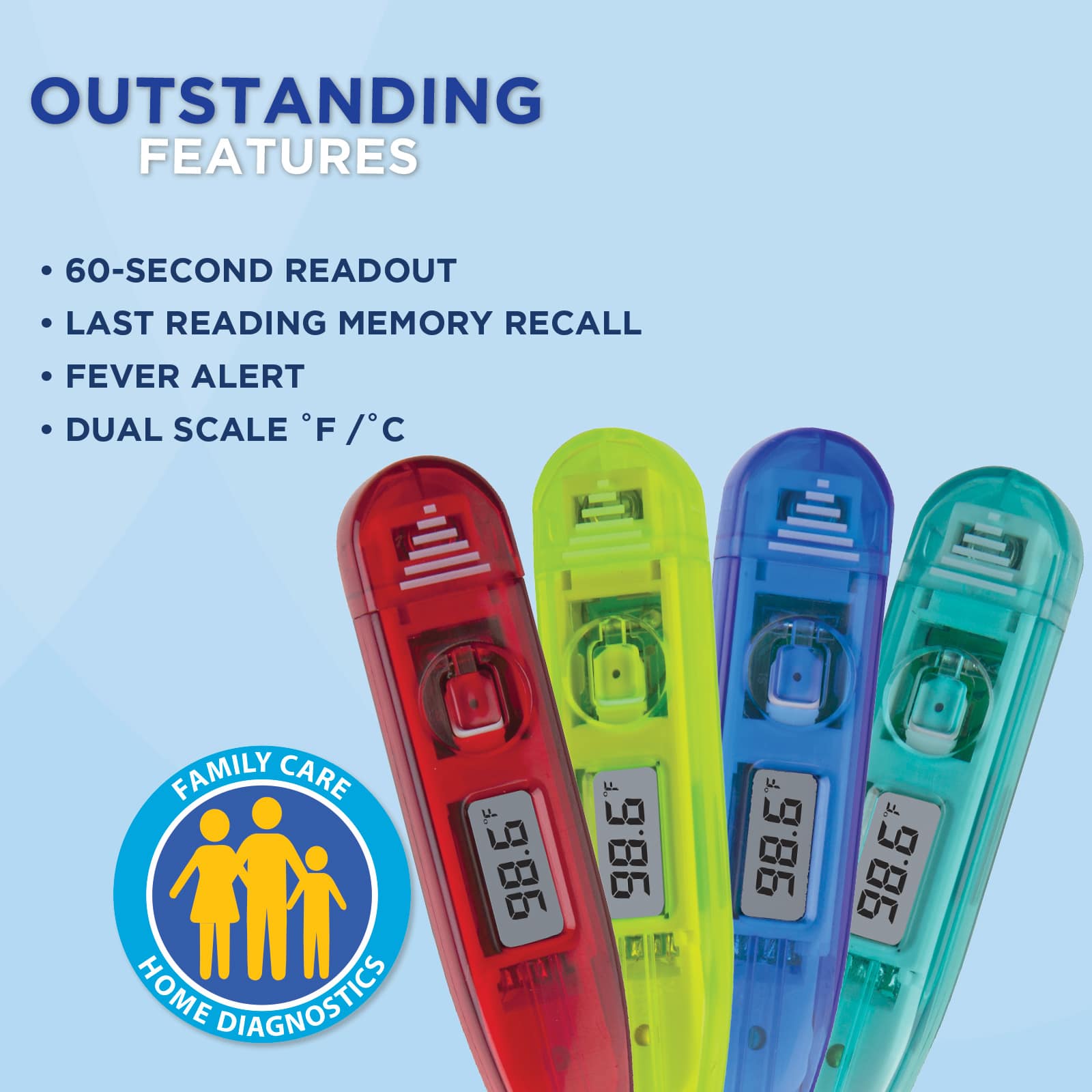Veridian 60-second Thermometers |16pc Display - Image 3