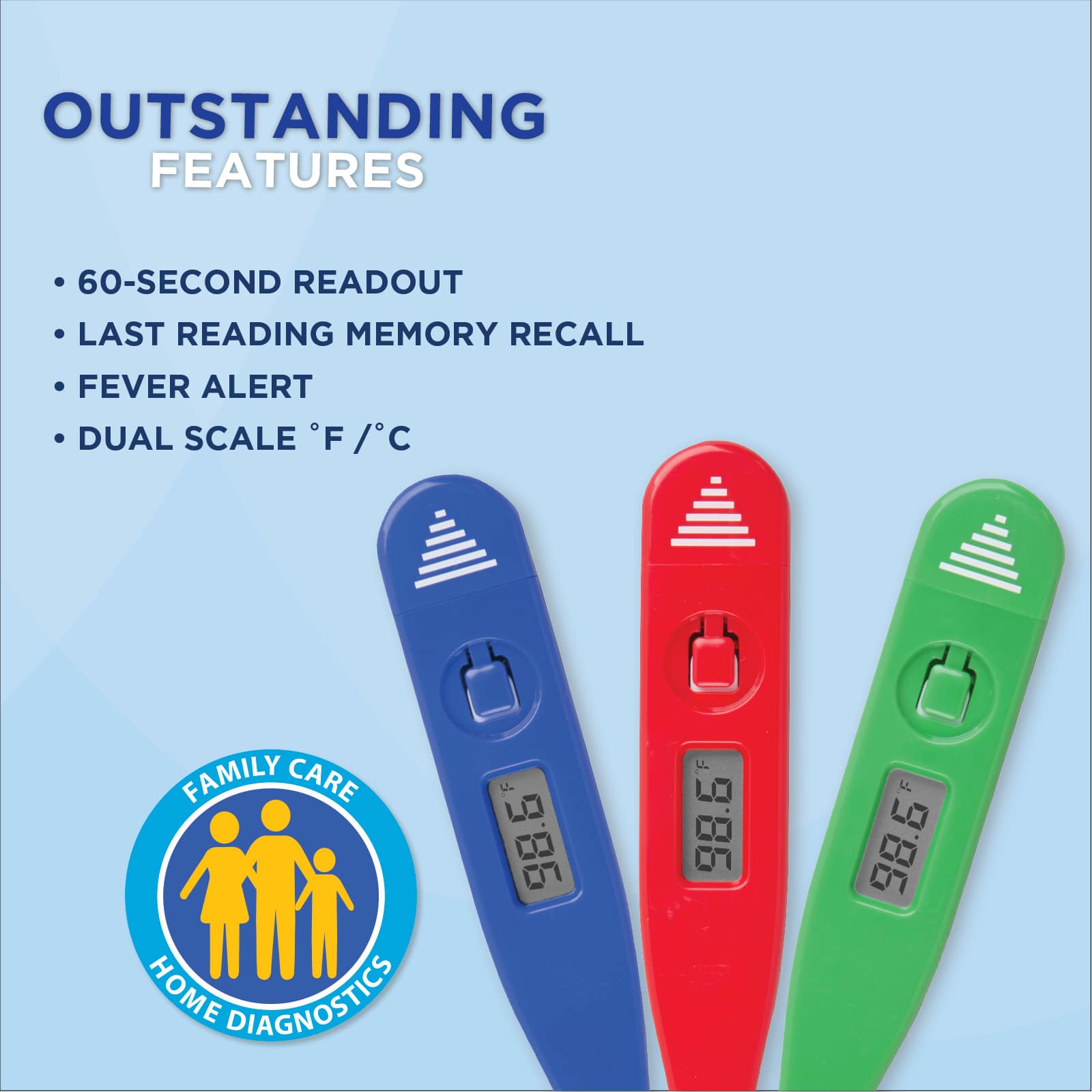Veridian 60-second thermometers | 9pc Display - Image 3