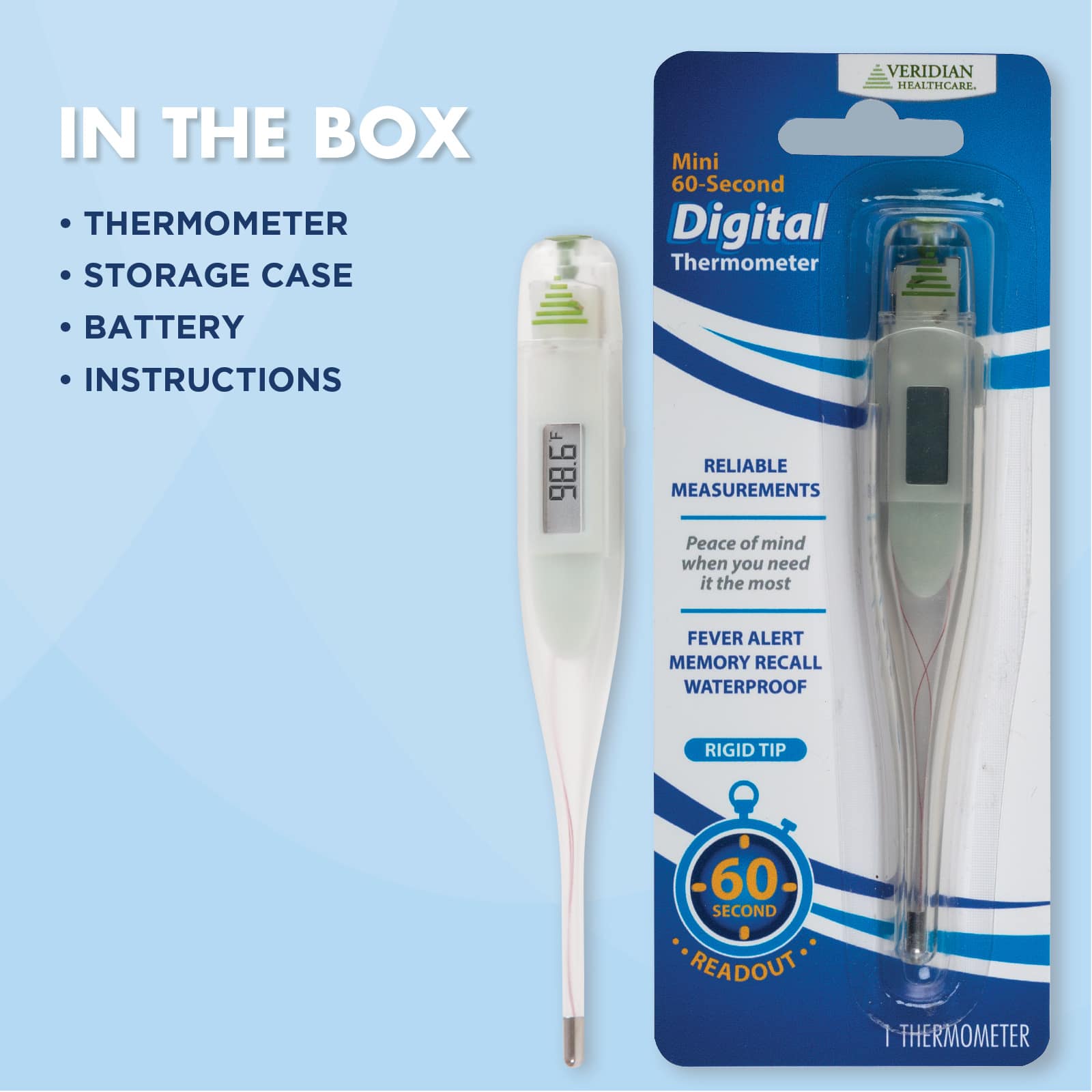Veridian Mini 60- Second Digital Thermometer - Image 7