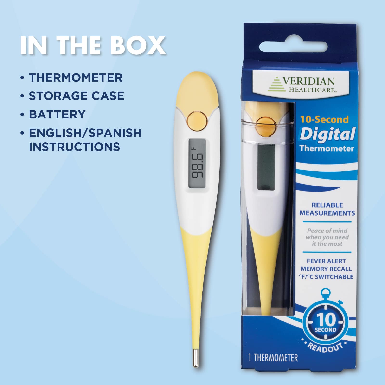 Veridian 10-Second Digital Thermometer - Image 7