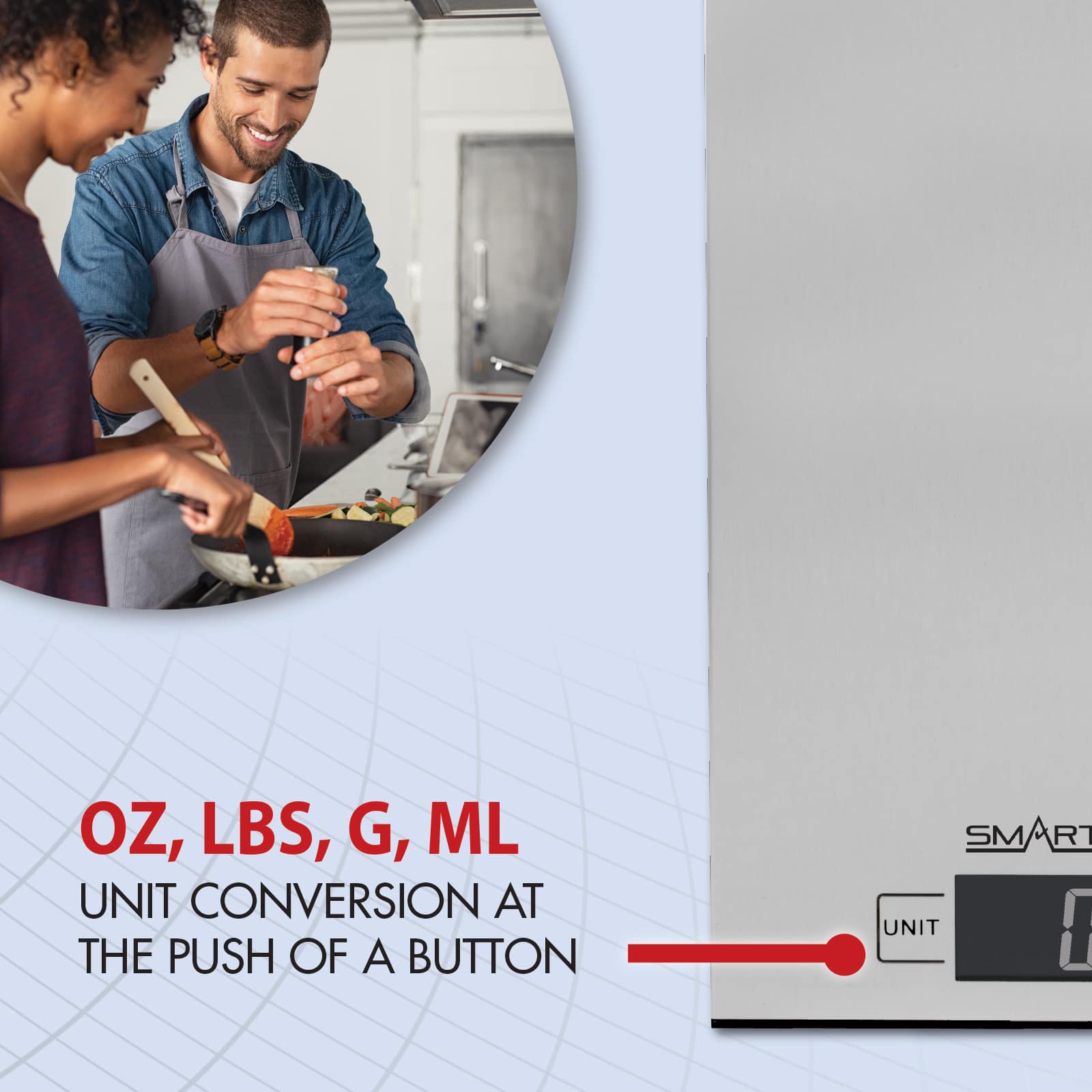 SmartHeart Stainless Steel Digital Food Scale - Image 4