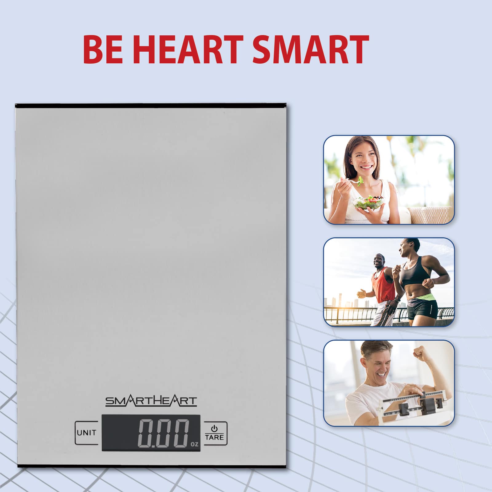 SmartHeart Stainless Steel Digital Food Scale - Image 6