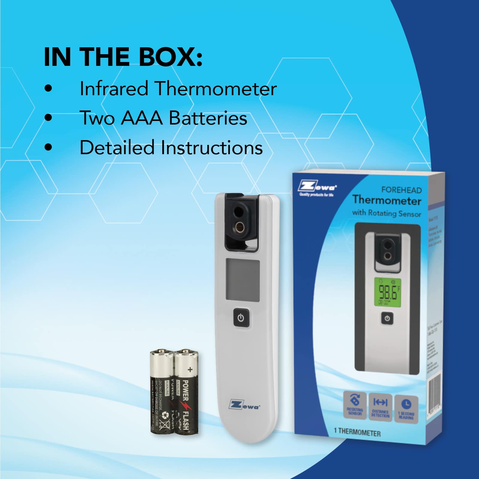 Zewa Infrared Non-Touch Thermometer - Image 9
