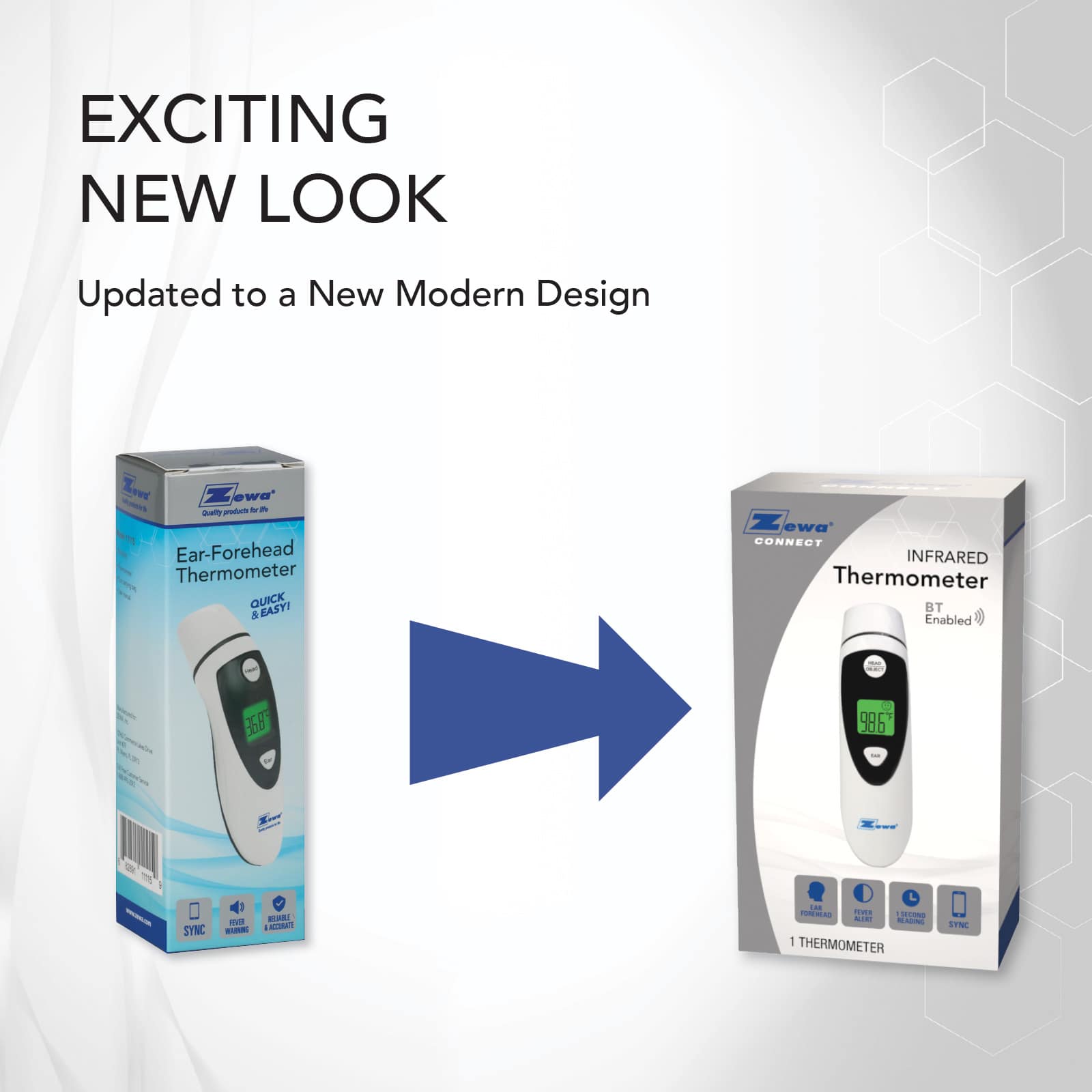 Zewa Connect Non-Contact Infrared Ear-Forehead Thermometer - Image 2
