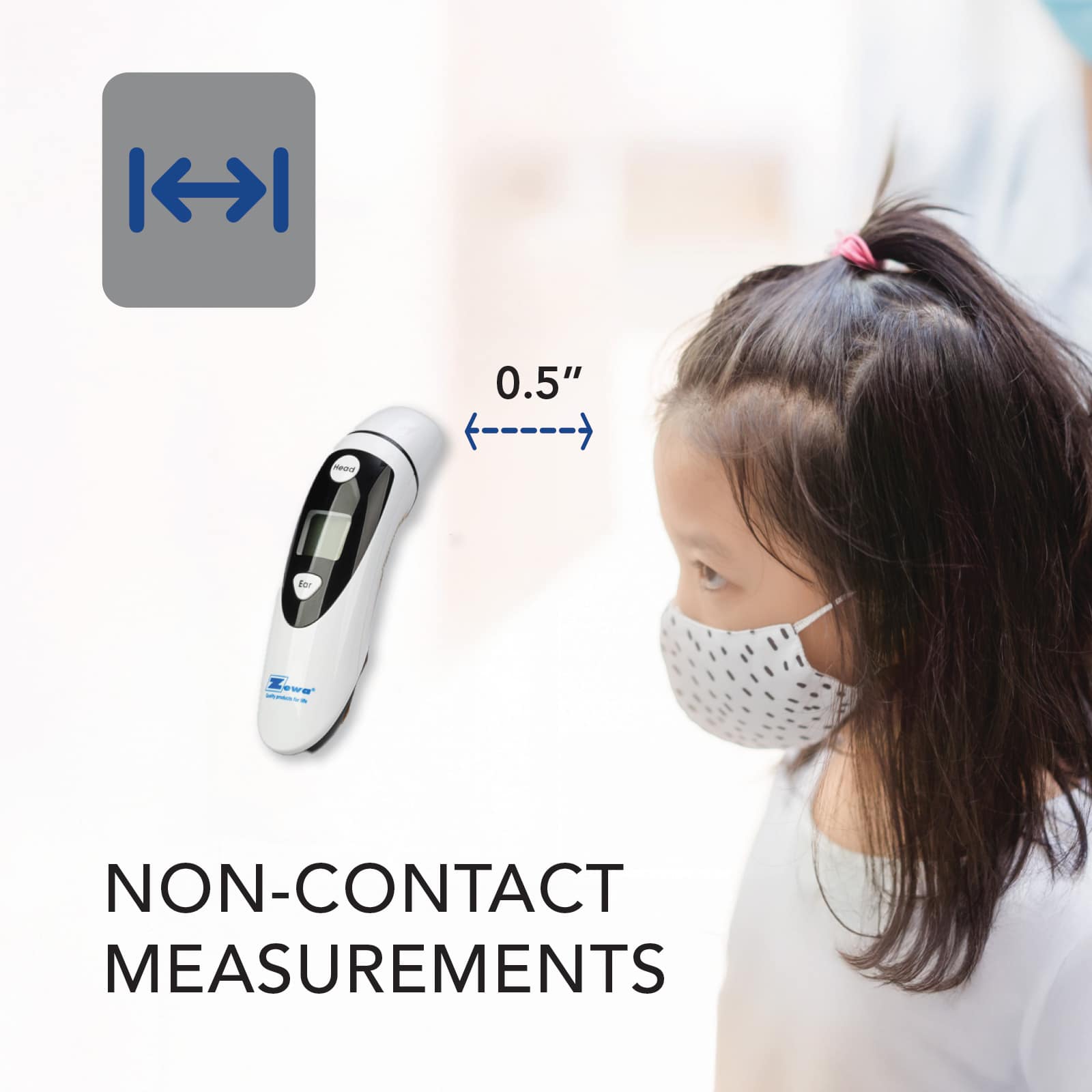 Zewa Connect Non-Contact Infrared Ear-Forehead Thermometer - Image 8