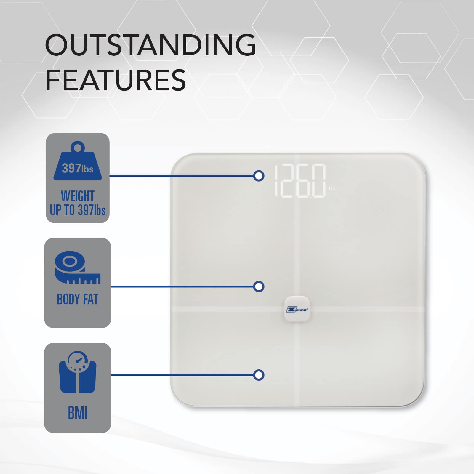 Zewa Connect Wireless Smart Scale | Bluetooth - Image 6