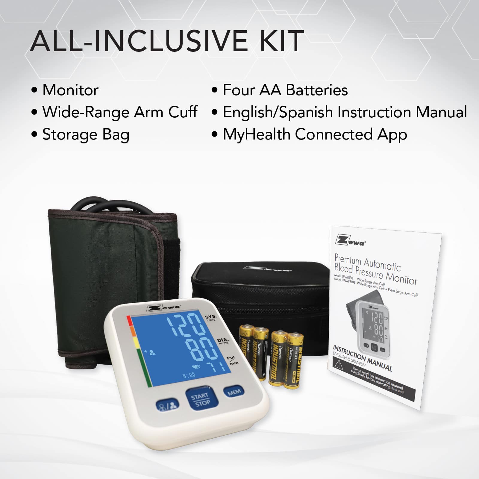 Zewa Connect Premium Digital Blood Pressure Arm Monitor | Bluetooth - Image 6