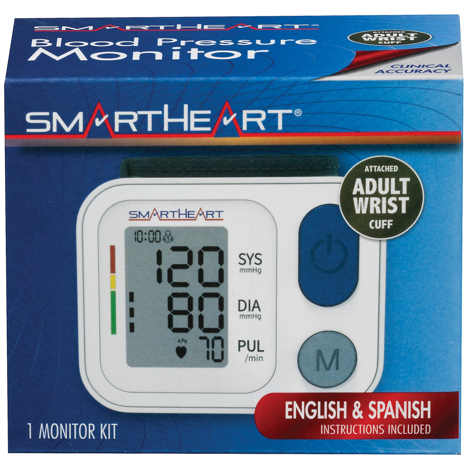 SmartHeart Automatic Digital Blood Pressure Wrist Monitor - Image 2