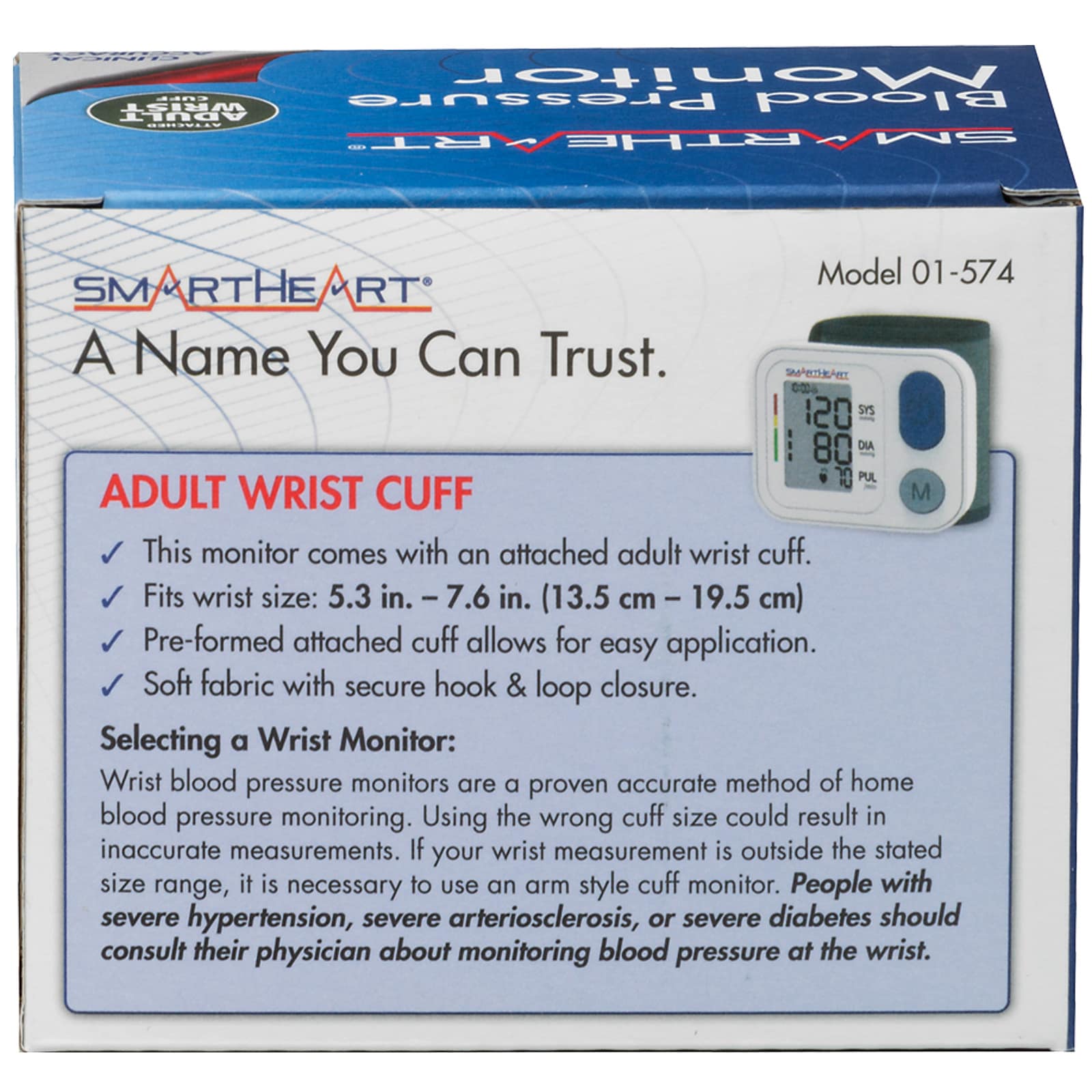 SmartHeart Automatic Digital Blood Pressure Wrist Monitor - Image 5