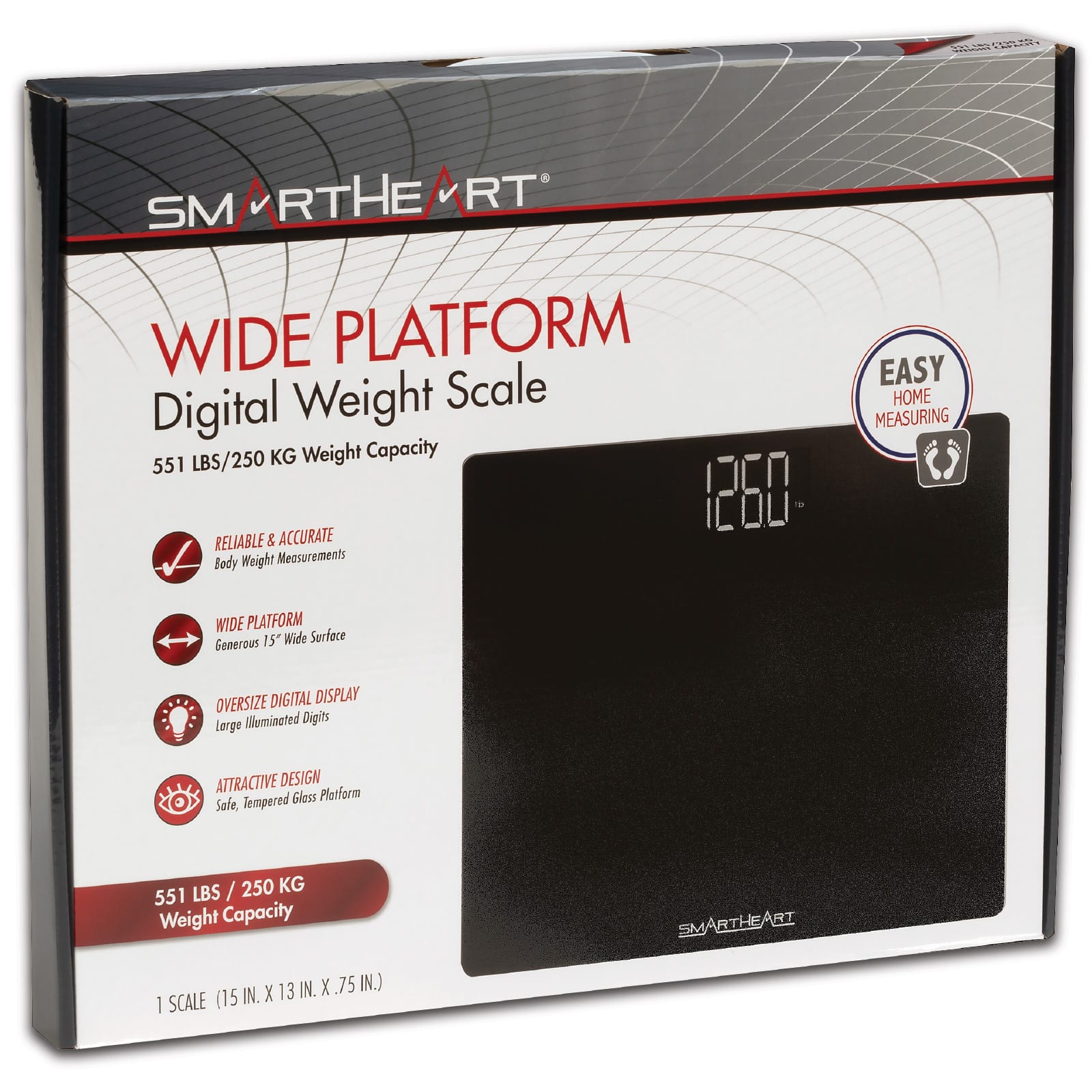 SmartHeart Wide Platform Digital Weight Scale - Image 2
