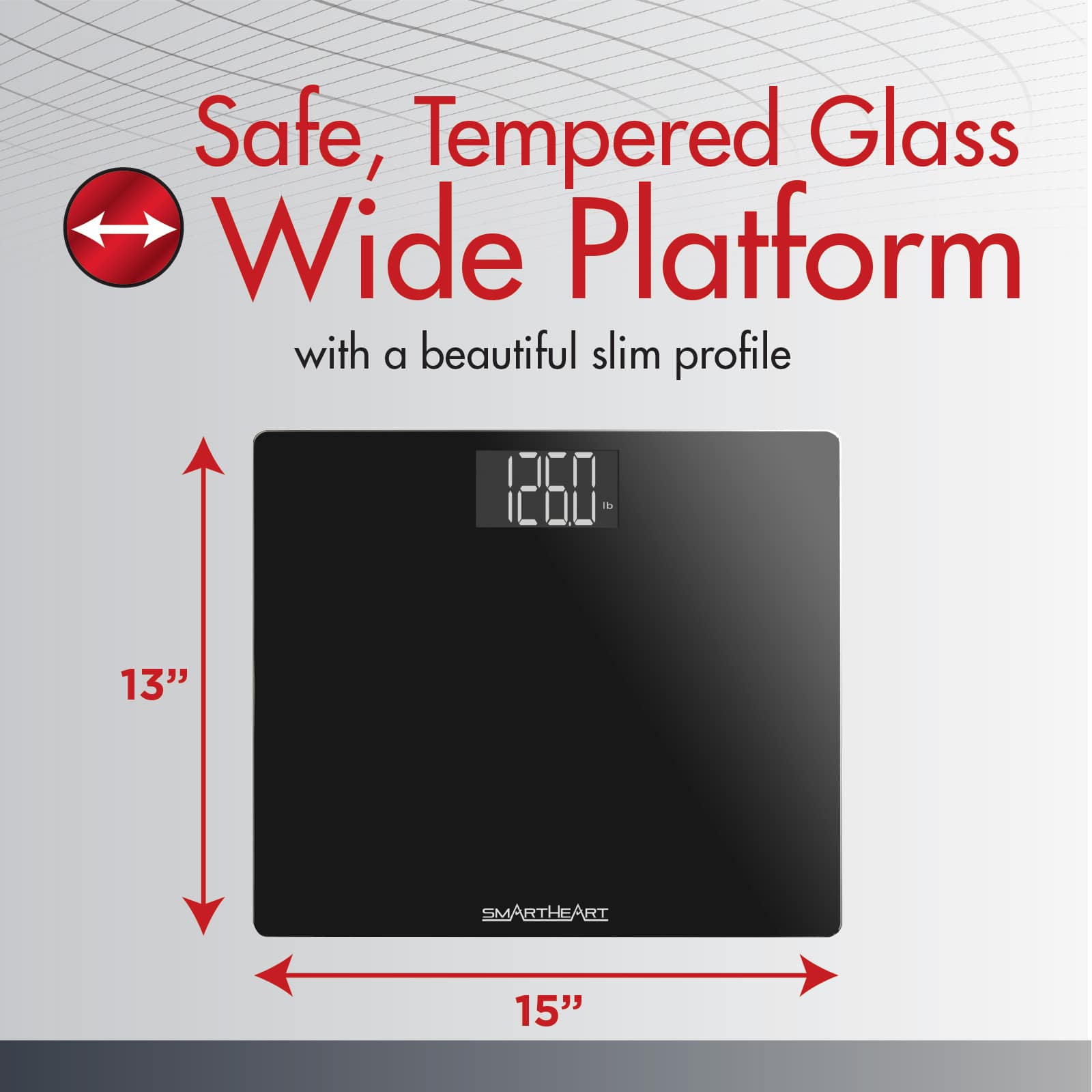 SmartHeart Wide Platform Digital Weight Scale - Image 3