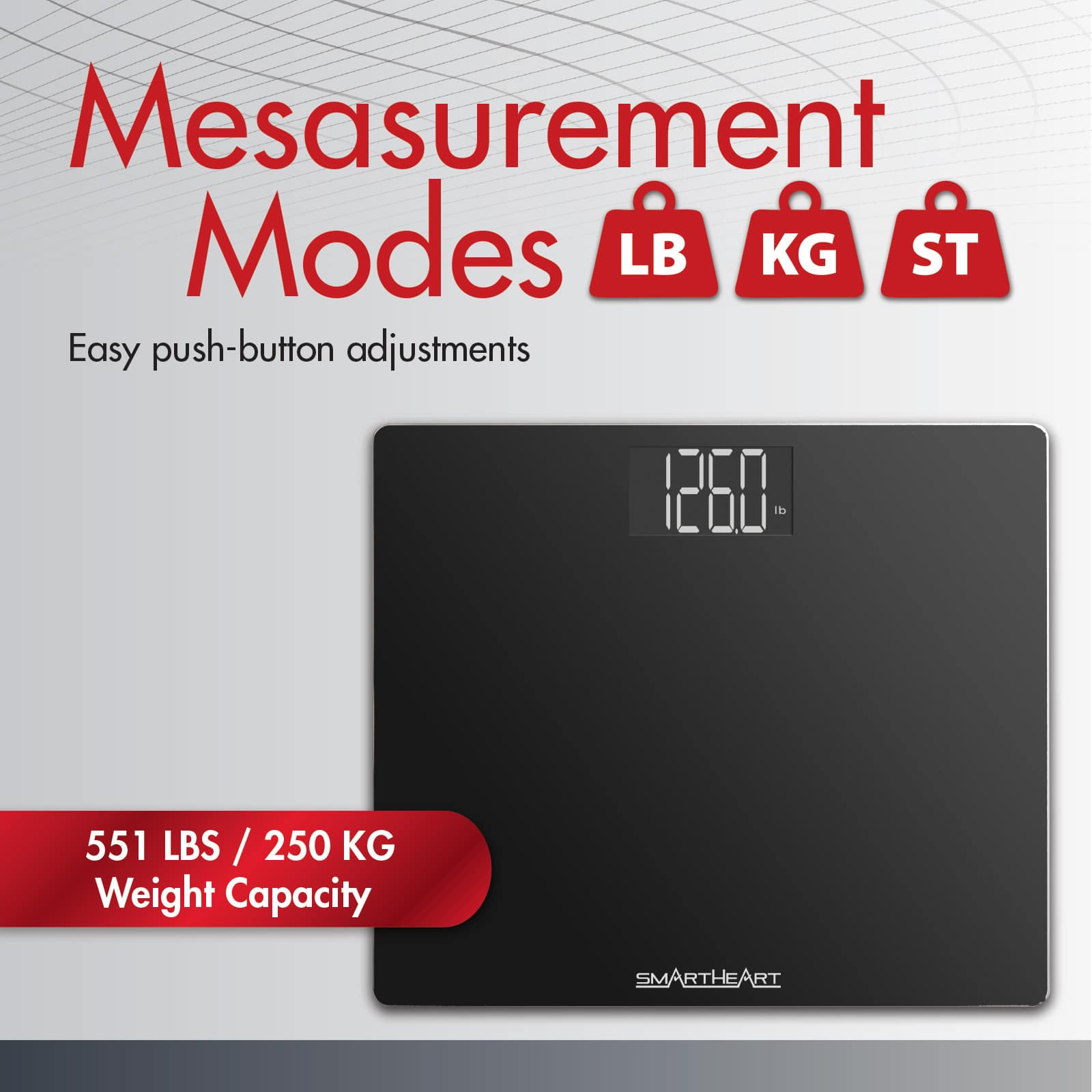 SmartHeart Wide Platform Digital Weight Scale - Image 5