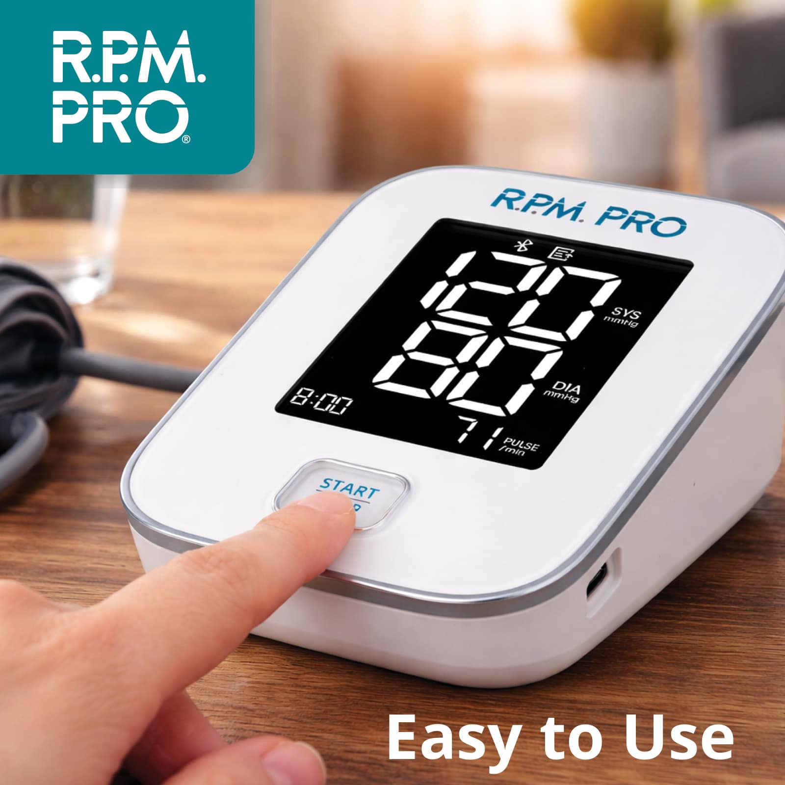 RPM PRO Blood Pressure Arm Monitor | Bluetooth - Image 4