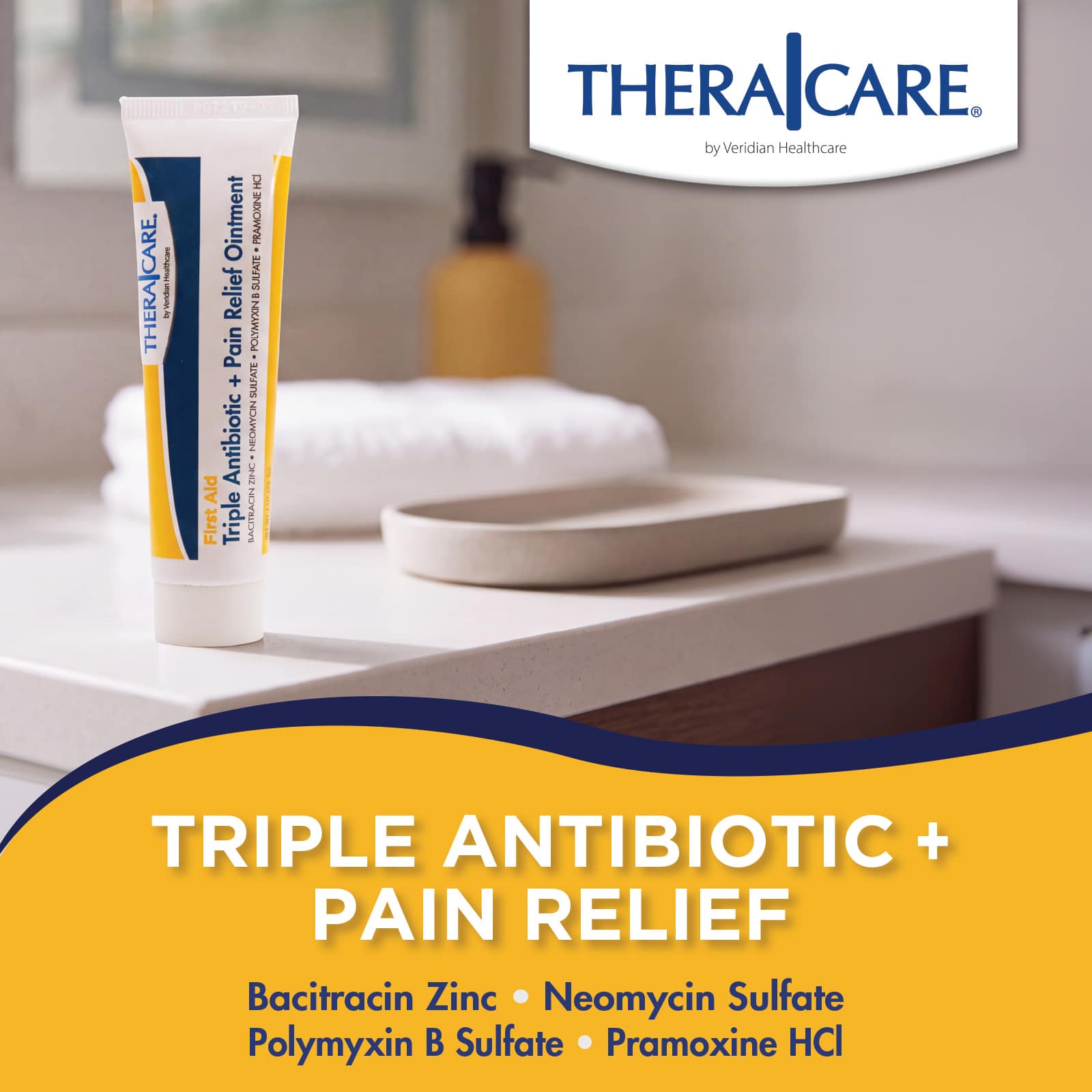 TheraCare Triple Antibiotic + Pain Relief Ointment - Image 3