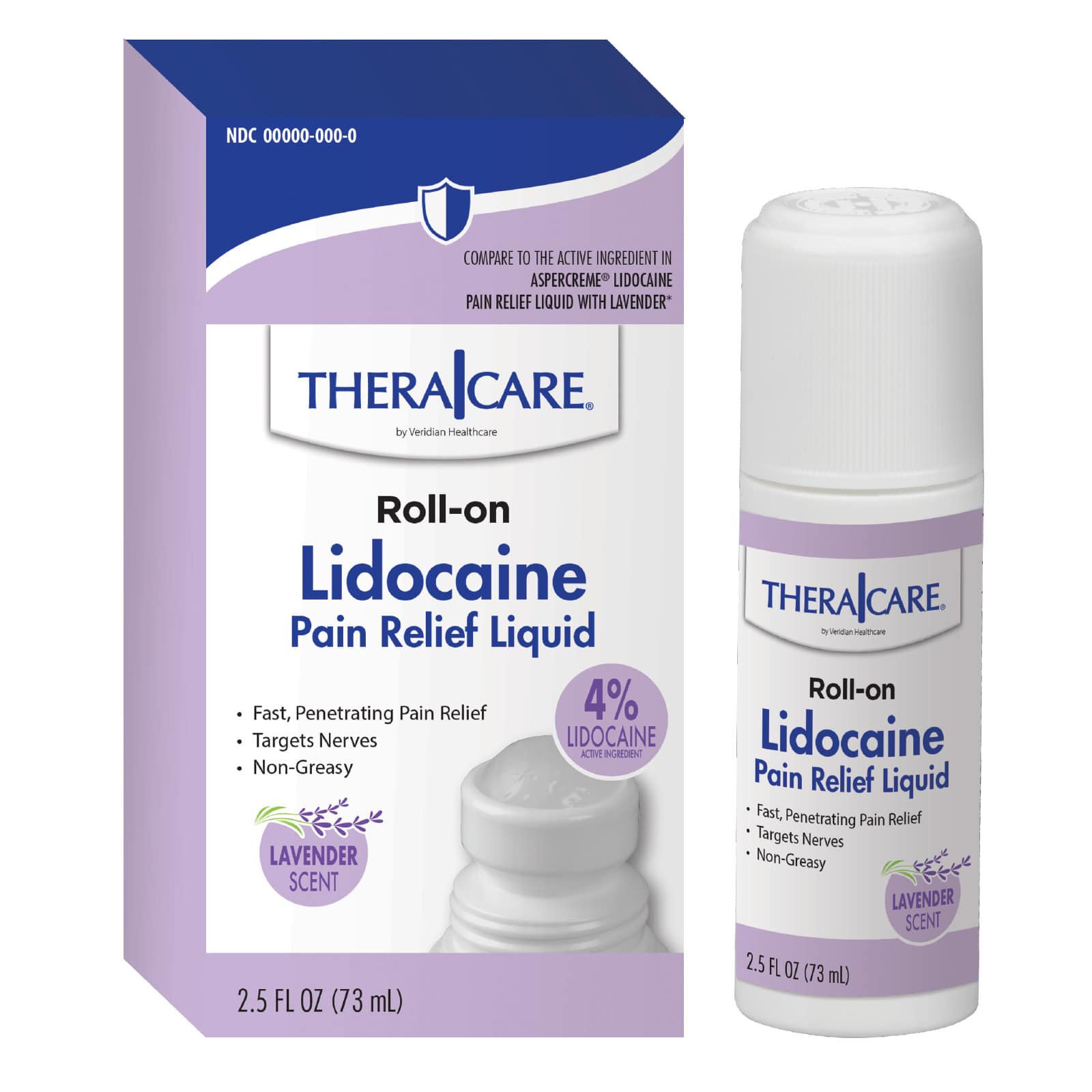 TheraCare Lidocaine Pain Relief Roll-On Lavender Scent - Image 10