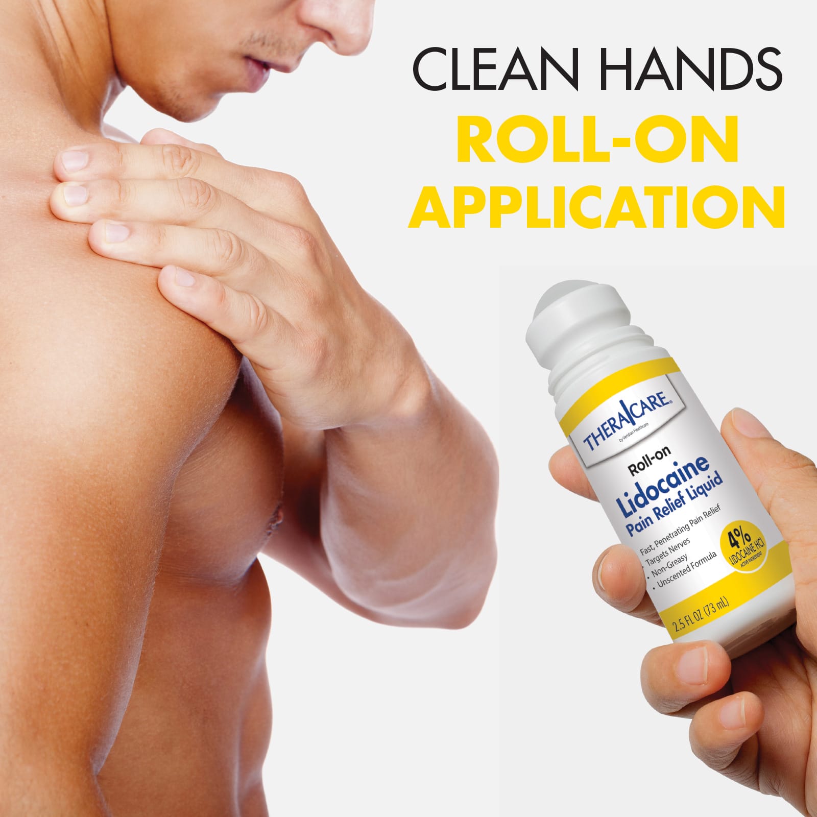 TheraCare Lidocaine Pain Relief Roll-On - Image 3
