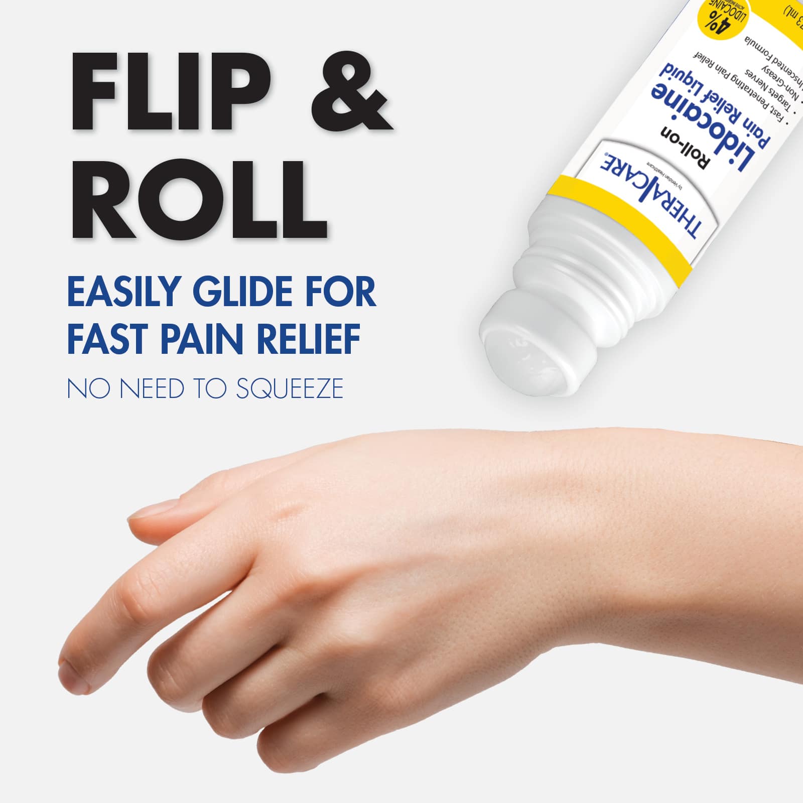 TheraCare Lidocaine Pain Relief Roll-On - Image 5