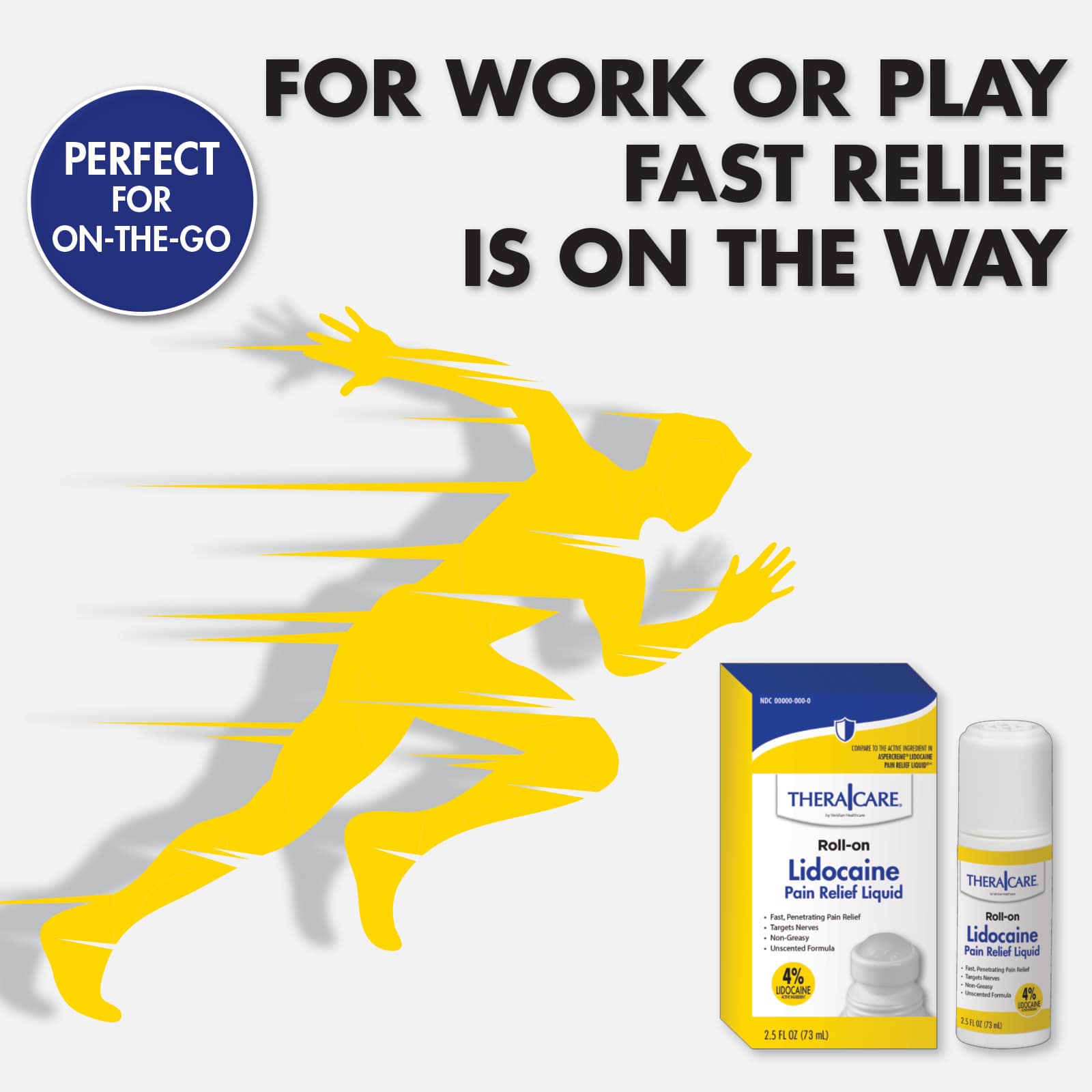 TheraCare Lidocaine Pain Relief Roll-On - Image 9