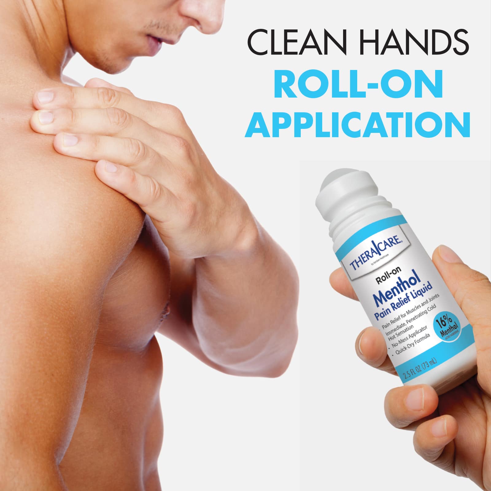 TheraCare Menthol Pain Relief Roll-On - Image 2