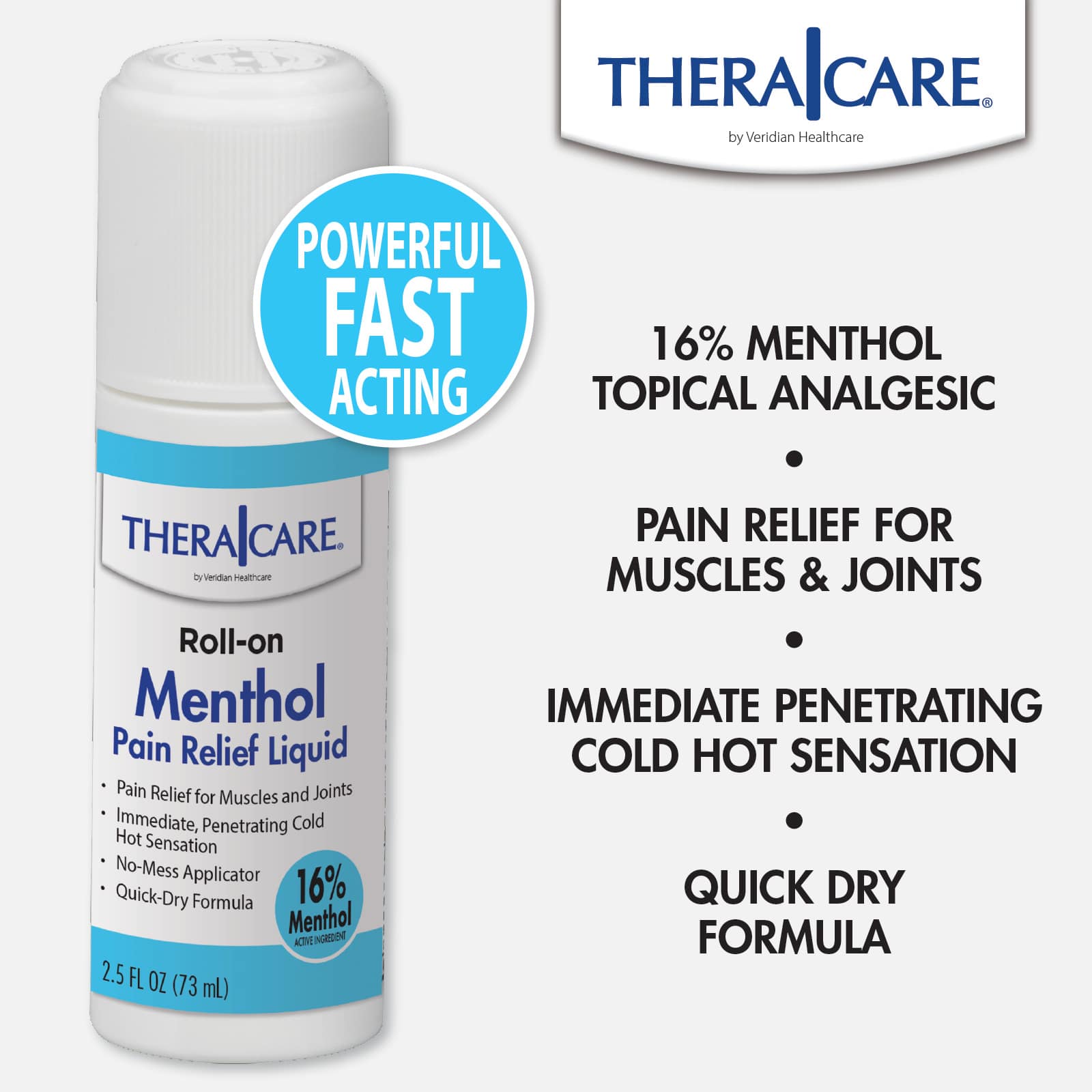 TheraCare Menthol Pain Relief Roll-On - Image 6