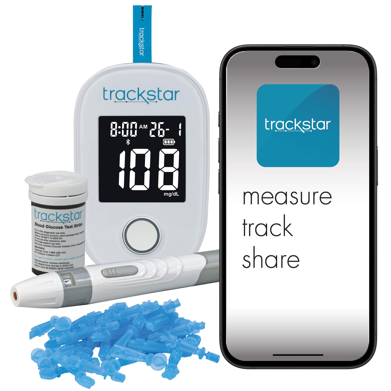 Trackstar Blood Glucose Kit | Bluetooth