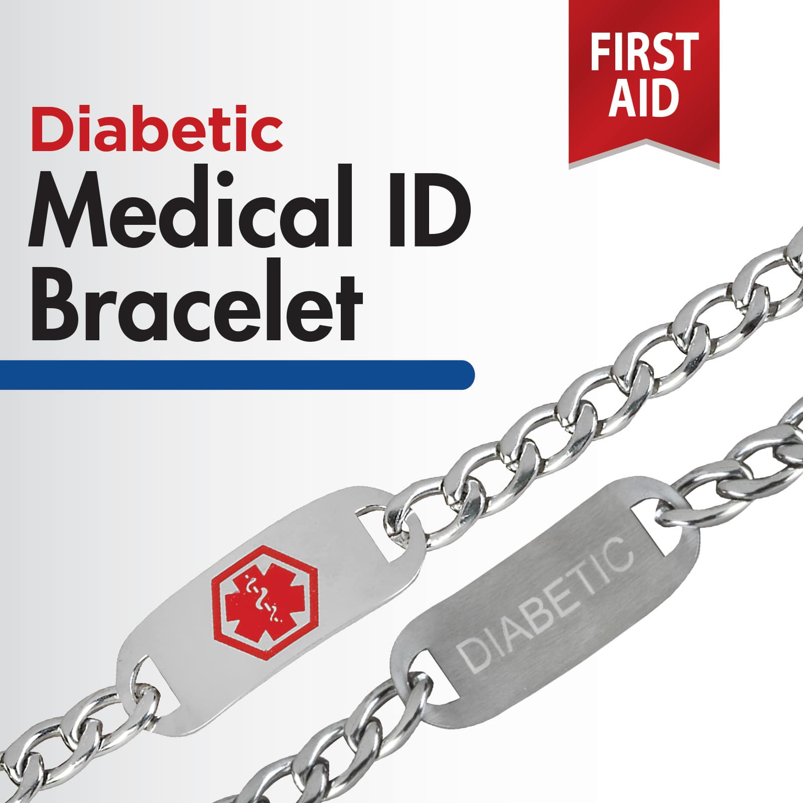 TheraCare Diabetic Medical ID Bracelet - Image 2