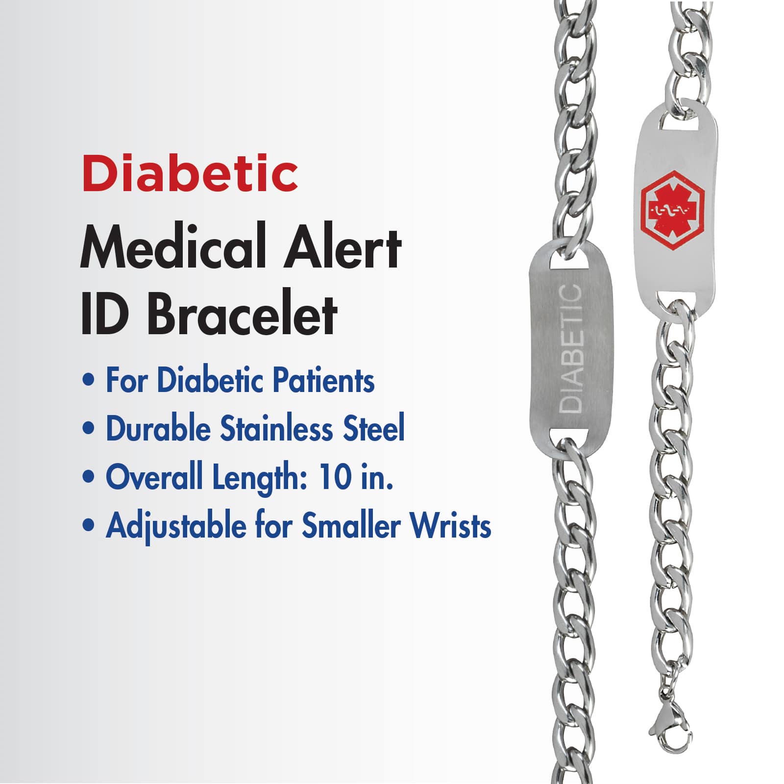 TheraCare Diabetic Medical ID Bracelet - Image 4