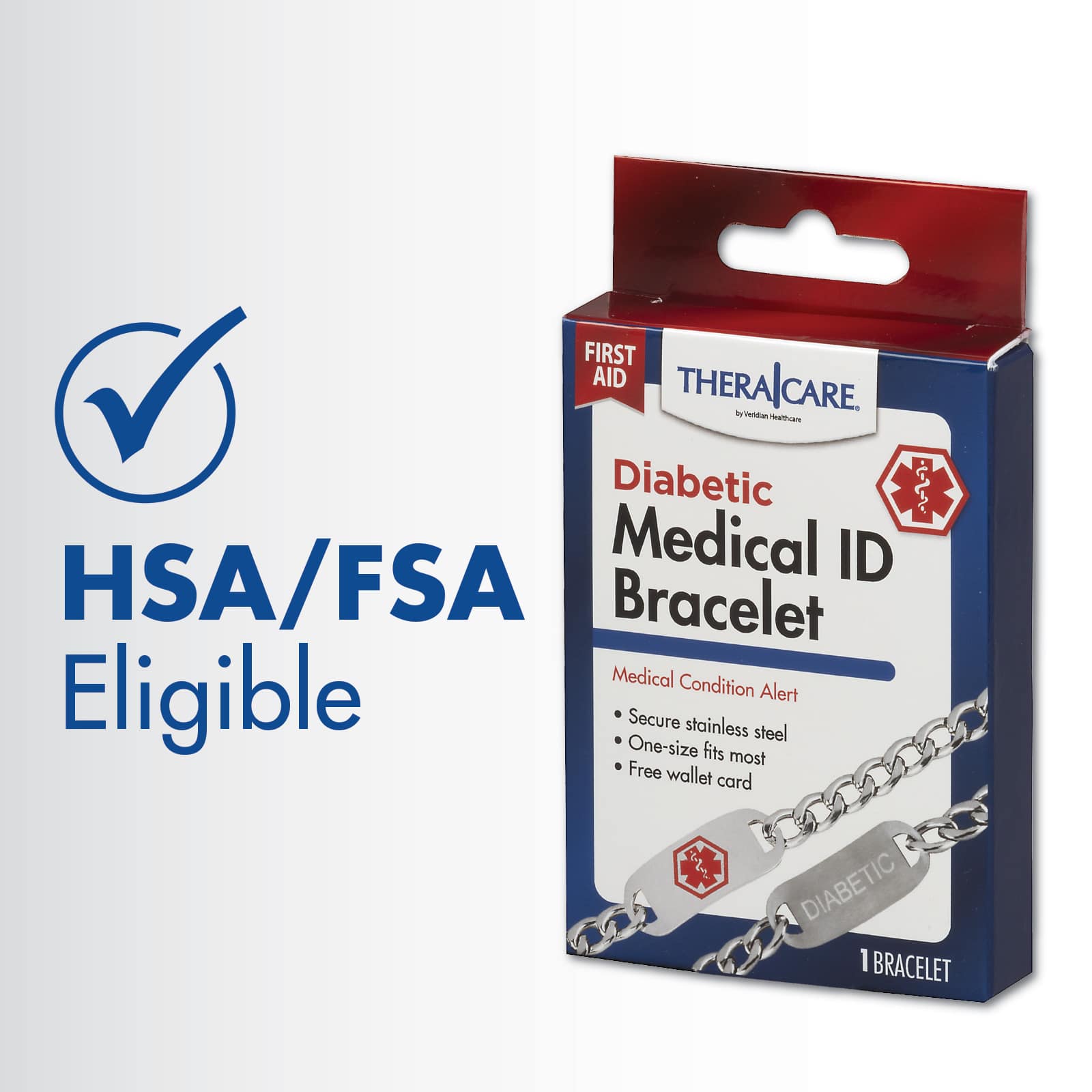 TheraCare Diabetic Medical ID Bracelet - Image 8