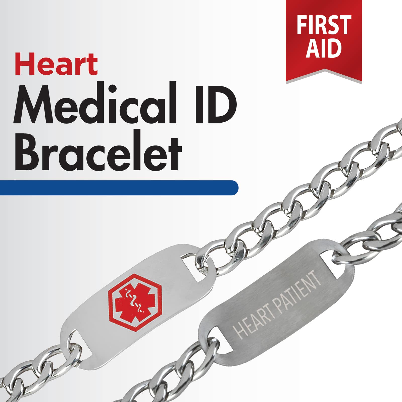 TheraCare Heart Medical ID Bracelet - Image 2