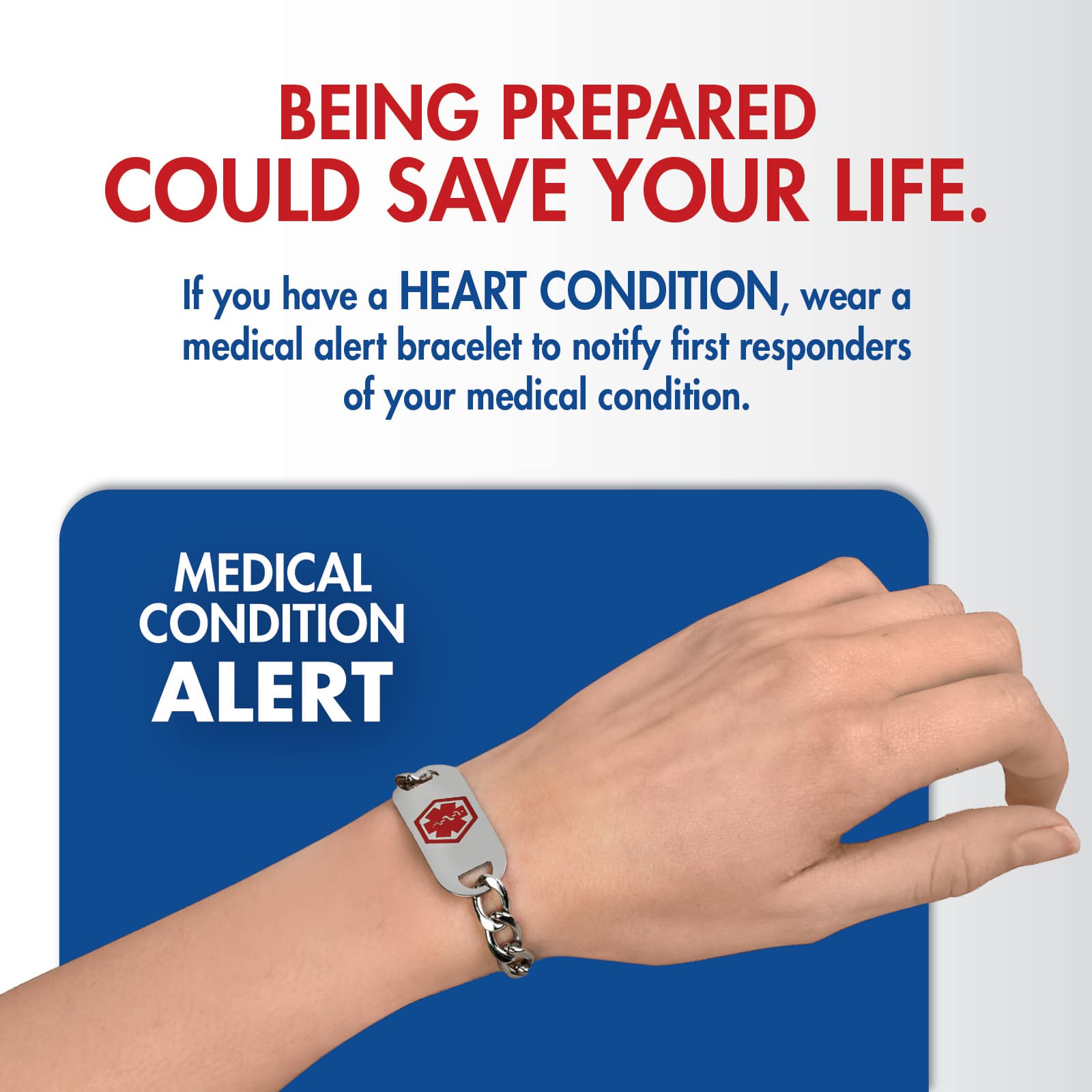 TheraCare Heart Medical ID Bracelet - Image 3
