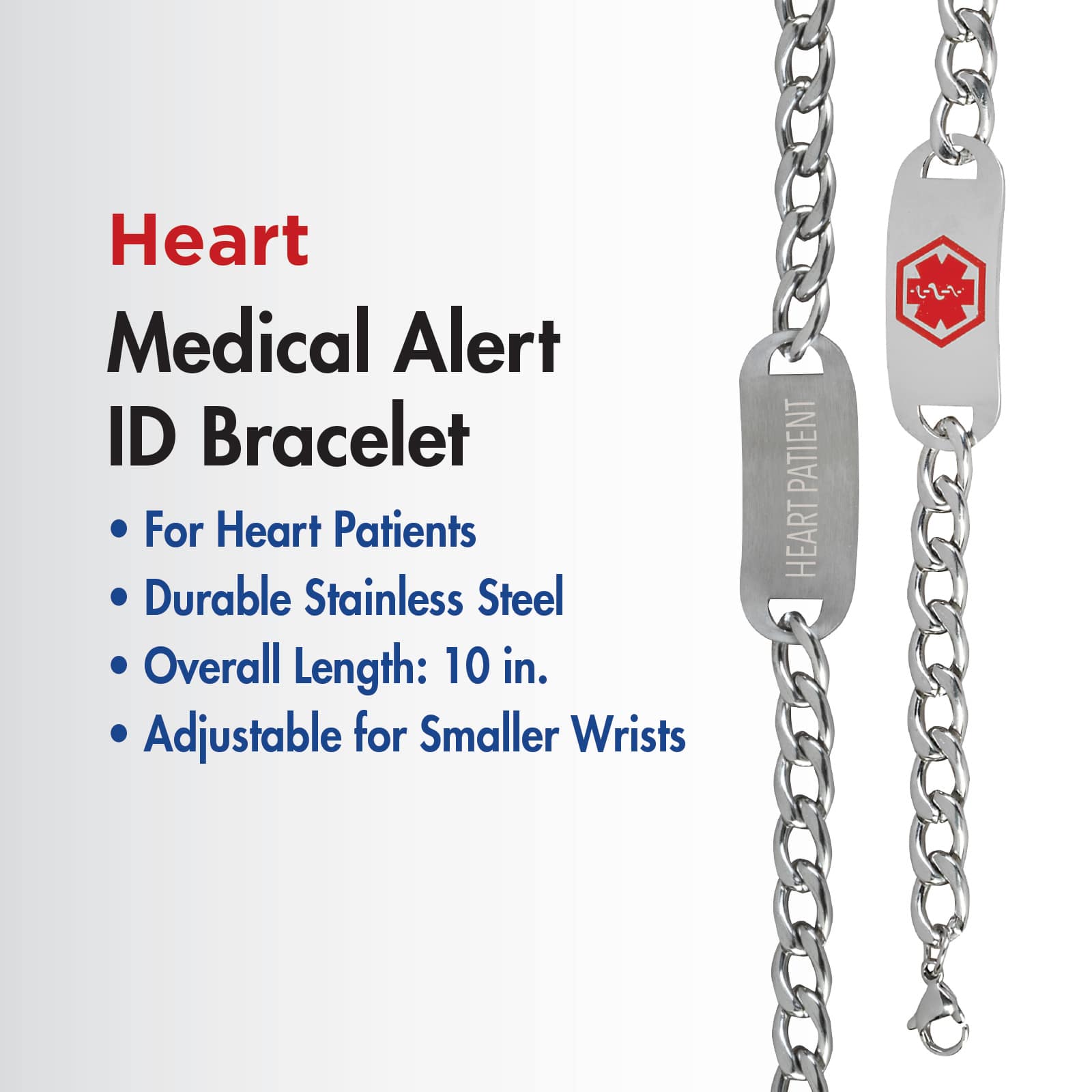 TheraCare Heart Medical ID Bracelet - Image 4