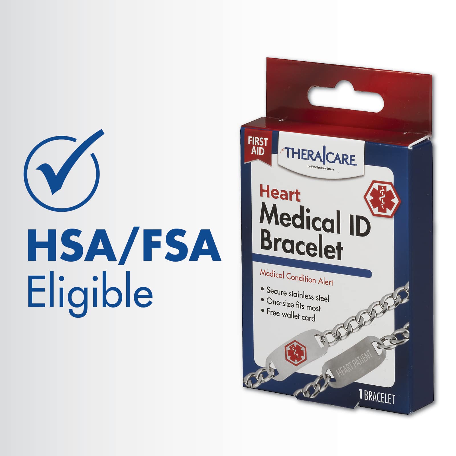 TheraCare Heart Medical ID Bracelet - Image 8