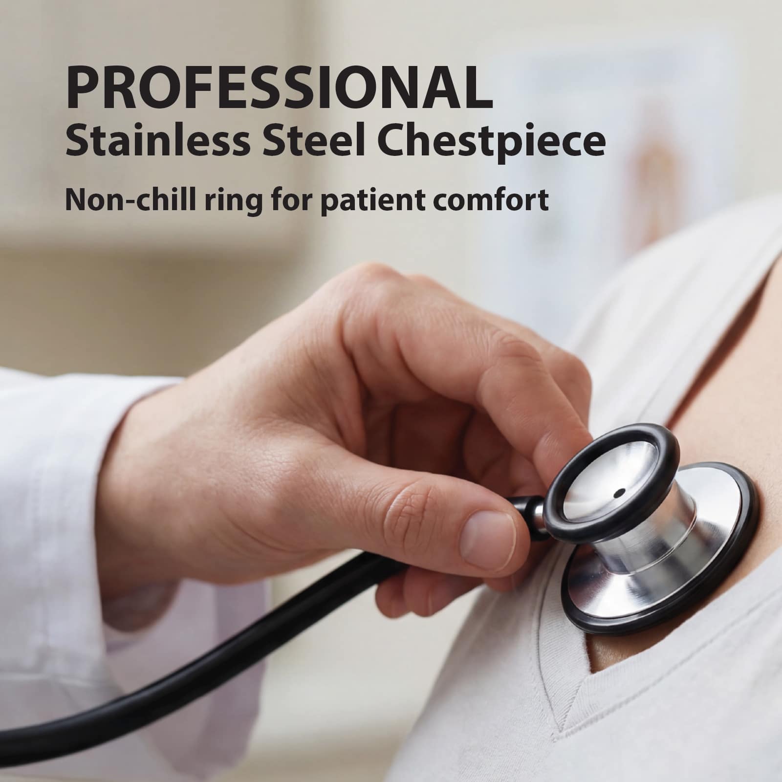 Veridan Pinnacle Series Stainless Steel Stethoscope - Image 4