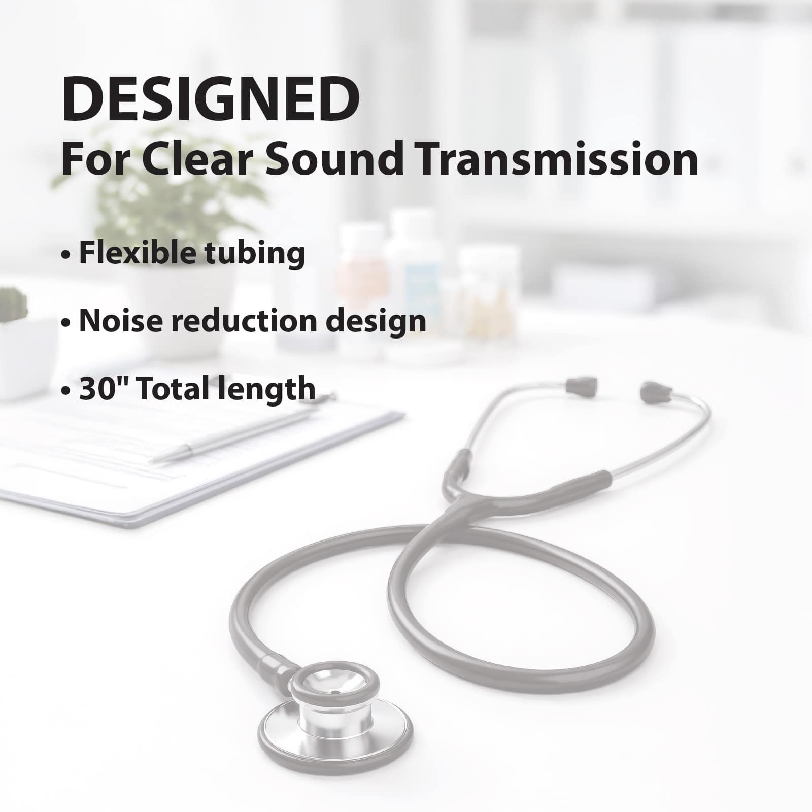 Veridan Pinnacle Series Stainless Steel Stethoscope - Image 5