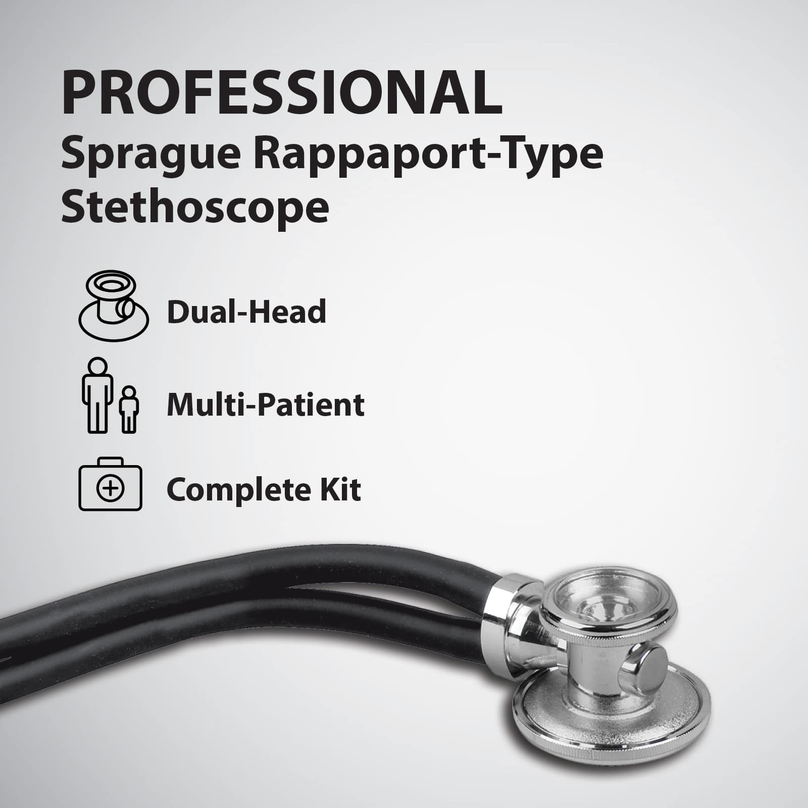 Veridian Sterling Series Sprague Rappaport-Type Stethoscope - Image 2