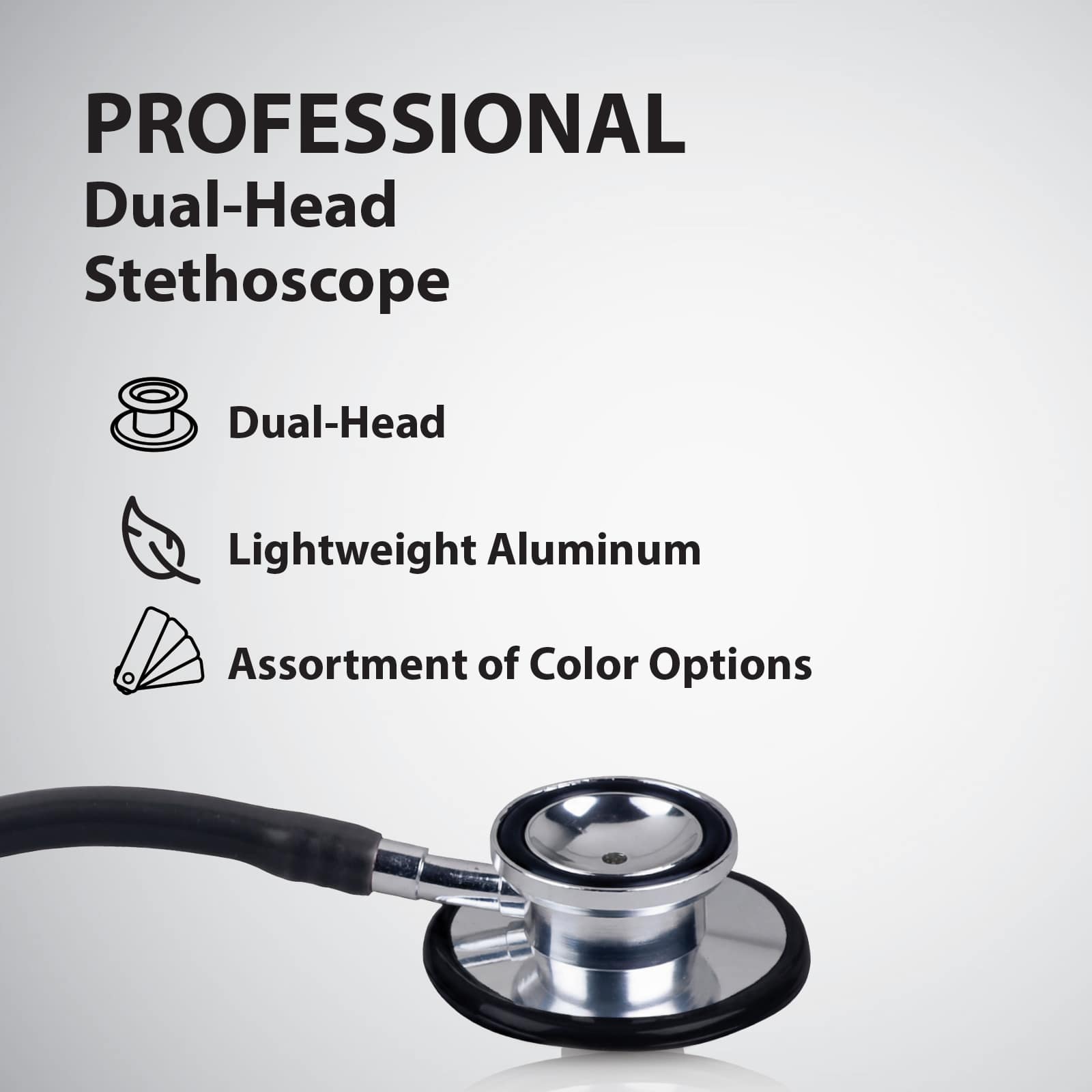 Veridian Prism Series Dual Head Stethoscope - Image 2