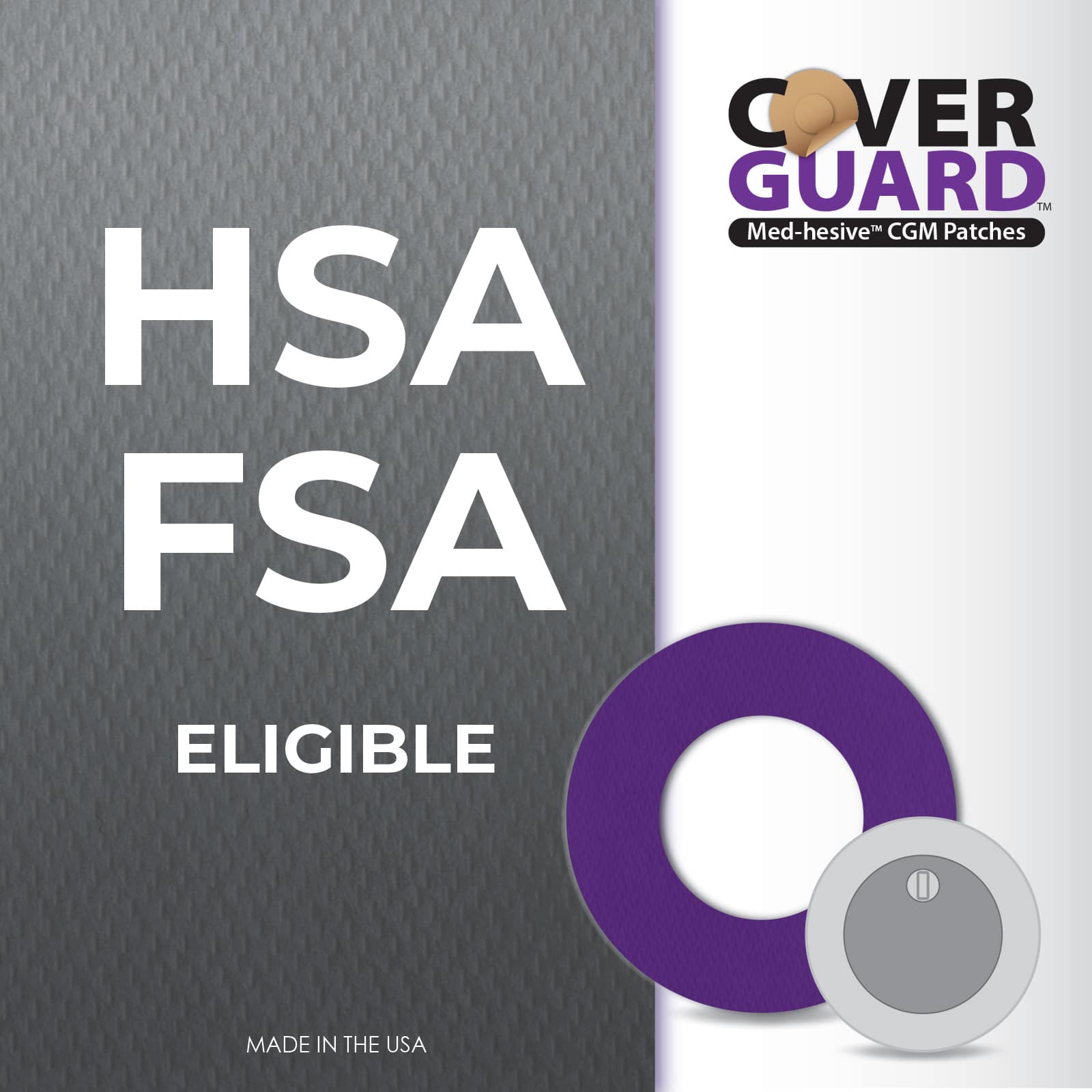 CoverGuard CGM Overpatch Freestyle Libre 3 Purple Center-cut - Image 10