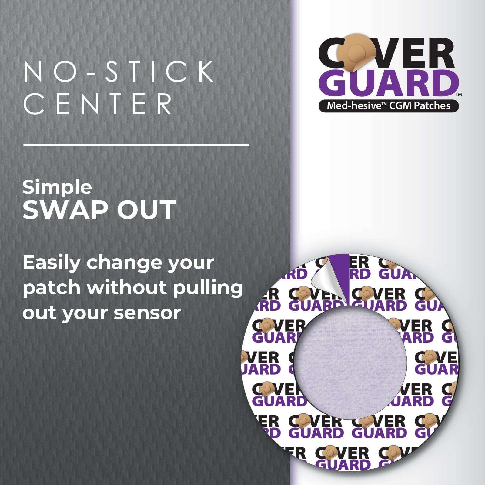 CoverGuard CGM Overpatch Freestyle Libre 3 Purple Full Coverage - Image 6