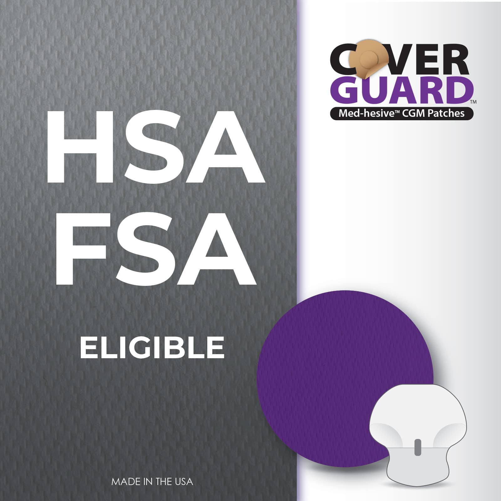 CoverGuard CGM Overpatch Freestyle Guardian 4 Purple Full Coverage - Image 10