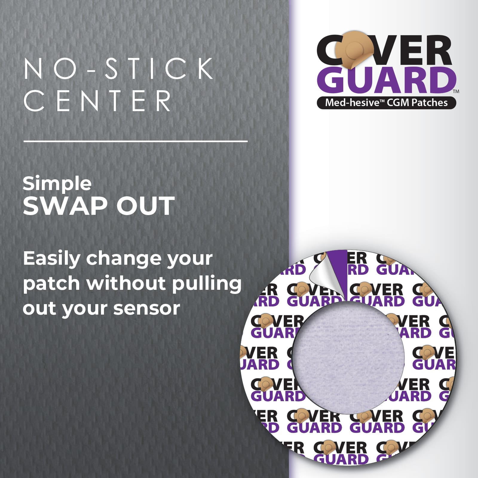 CoverGuard CGM Overpatch Freestyle Guardian 4 Purple Full Coverage - Image 6