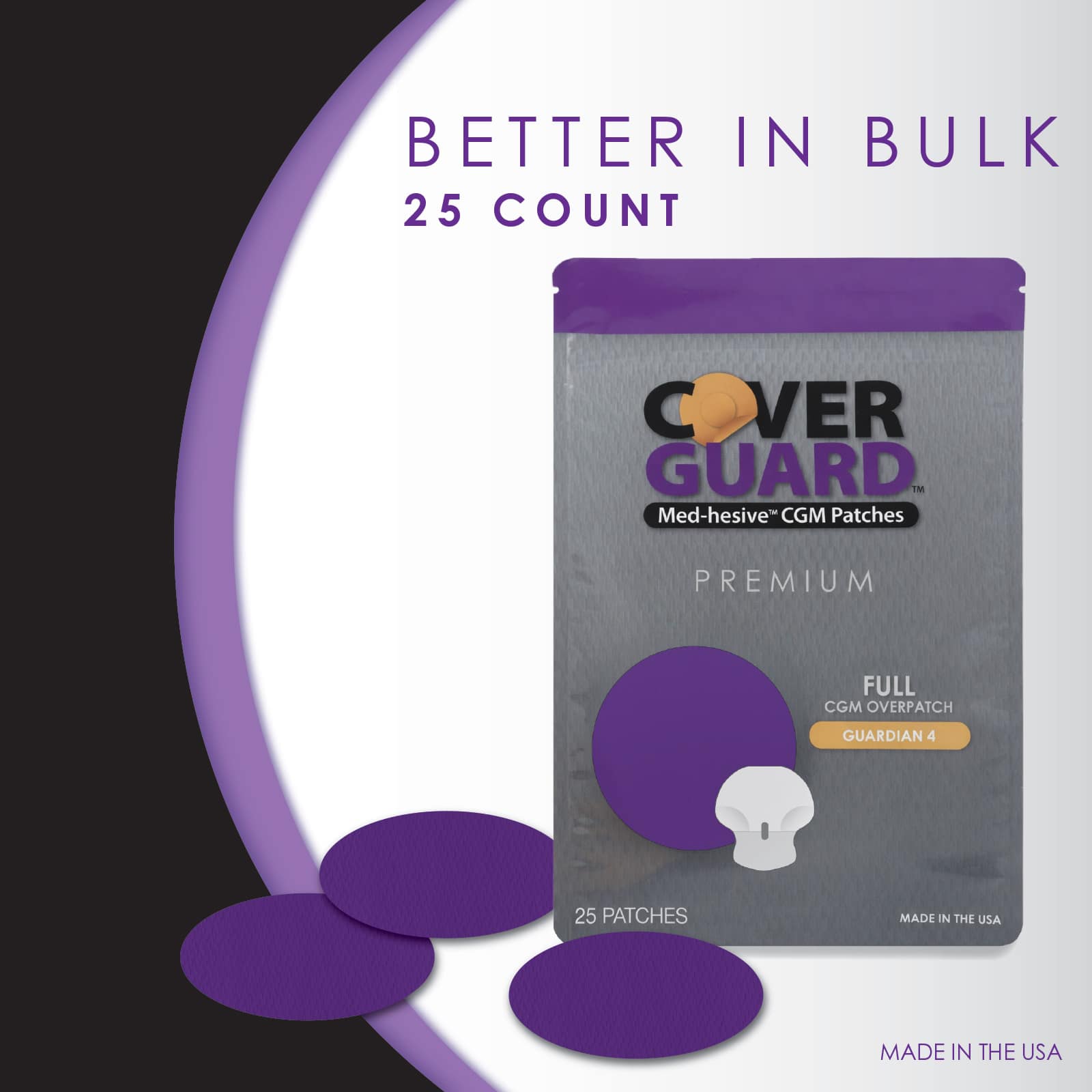CoverGuard CGM Overpatch Freestyle Guardian 4 Purple Full Coverage - Image 9