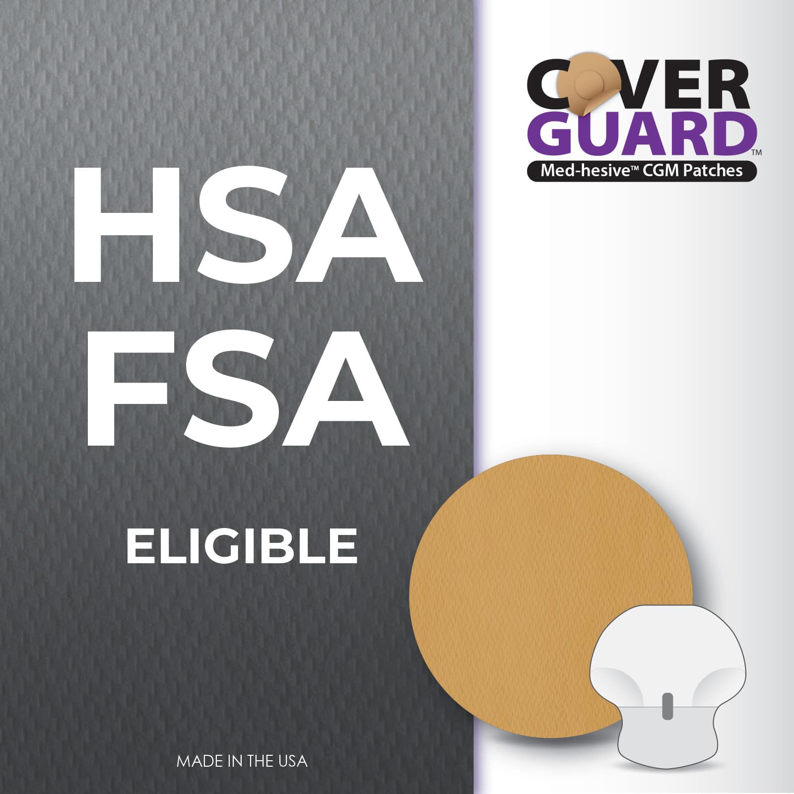 CoverGuard CGM Overpatch Freestyle Guardian 4 Tan Full Coverage - Image 10