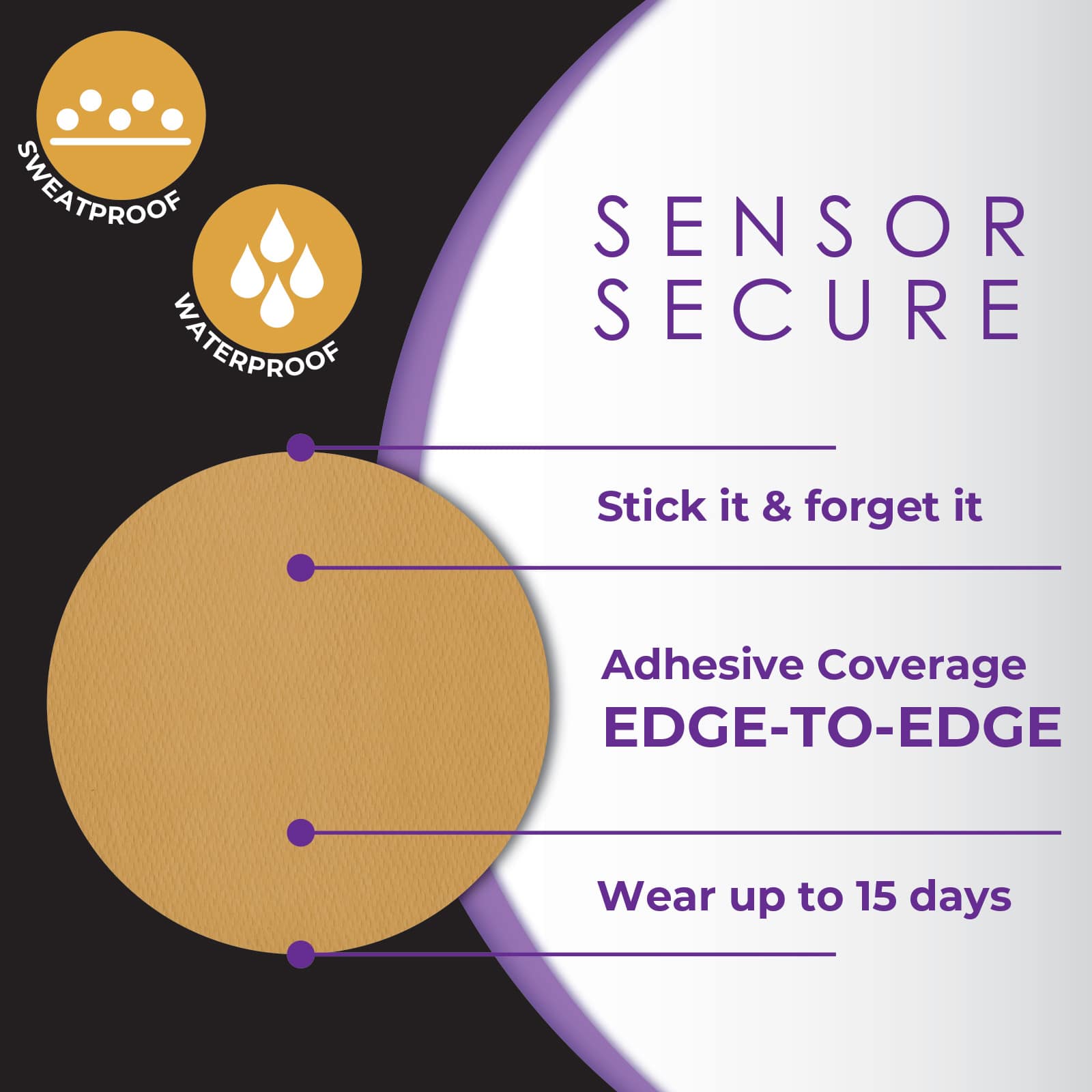 CoverGuard CGM Overpatch Freestyle Guardian 4 Tan Full Coverage - Image 8
