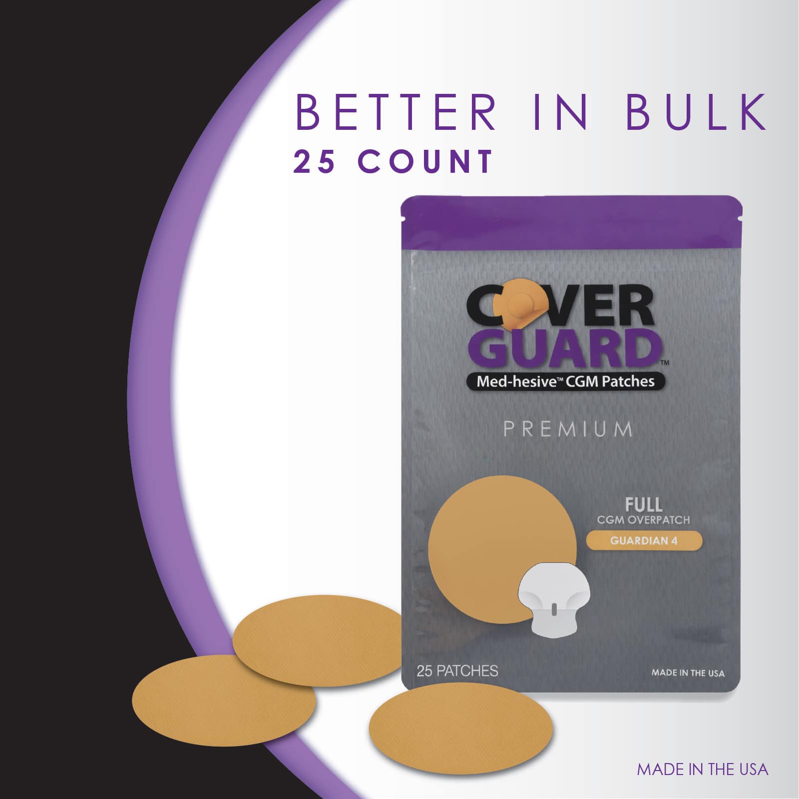 CoverGuard CGM Overpatch Freestyle Guardian 4 Tan Full Coverage - Image 9