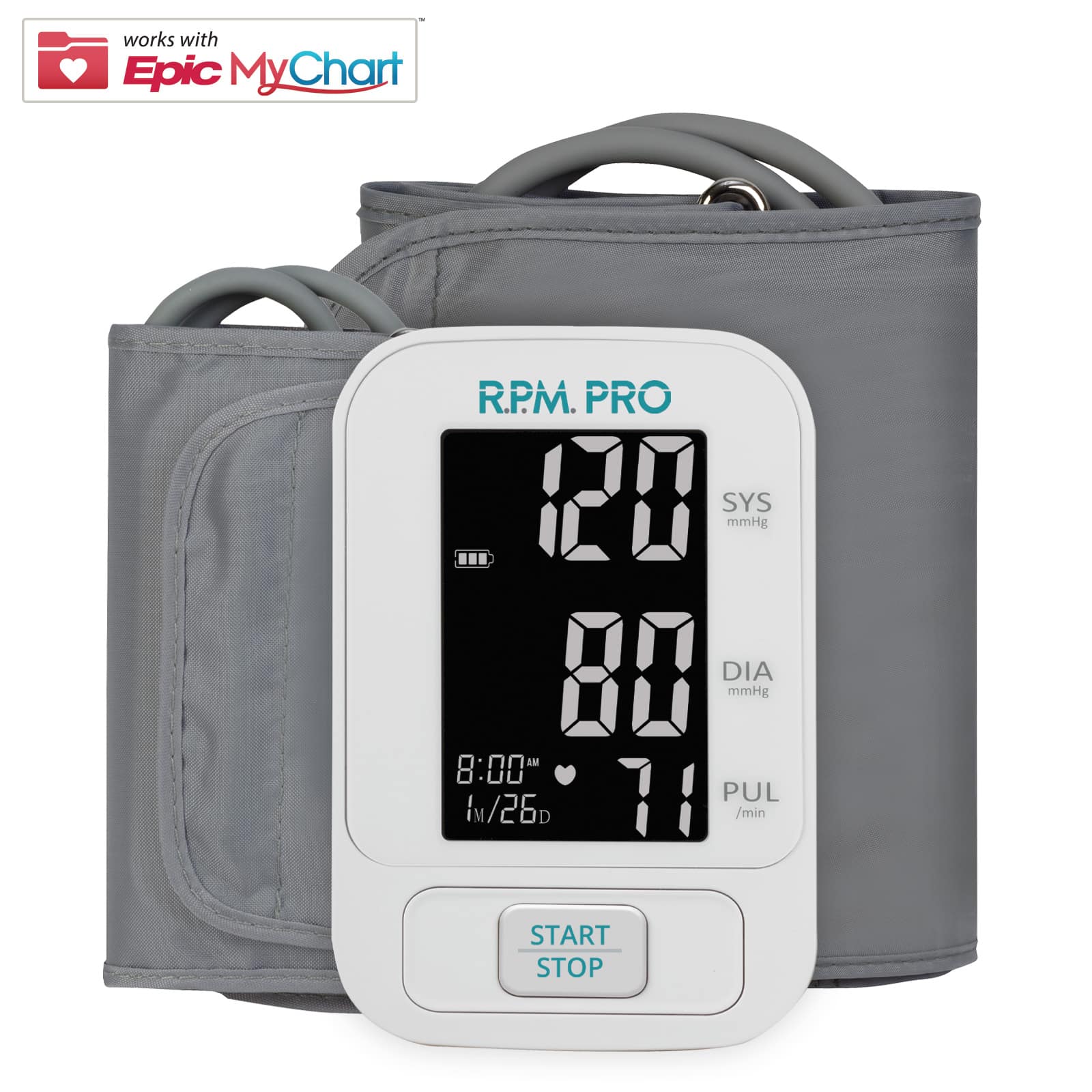RPM PRO Epic MyChart Arm Blood Pressure Monitor