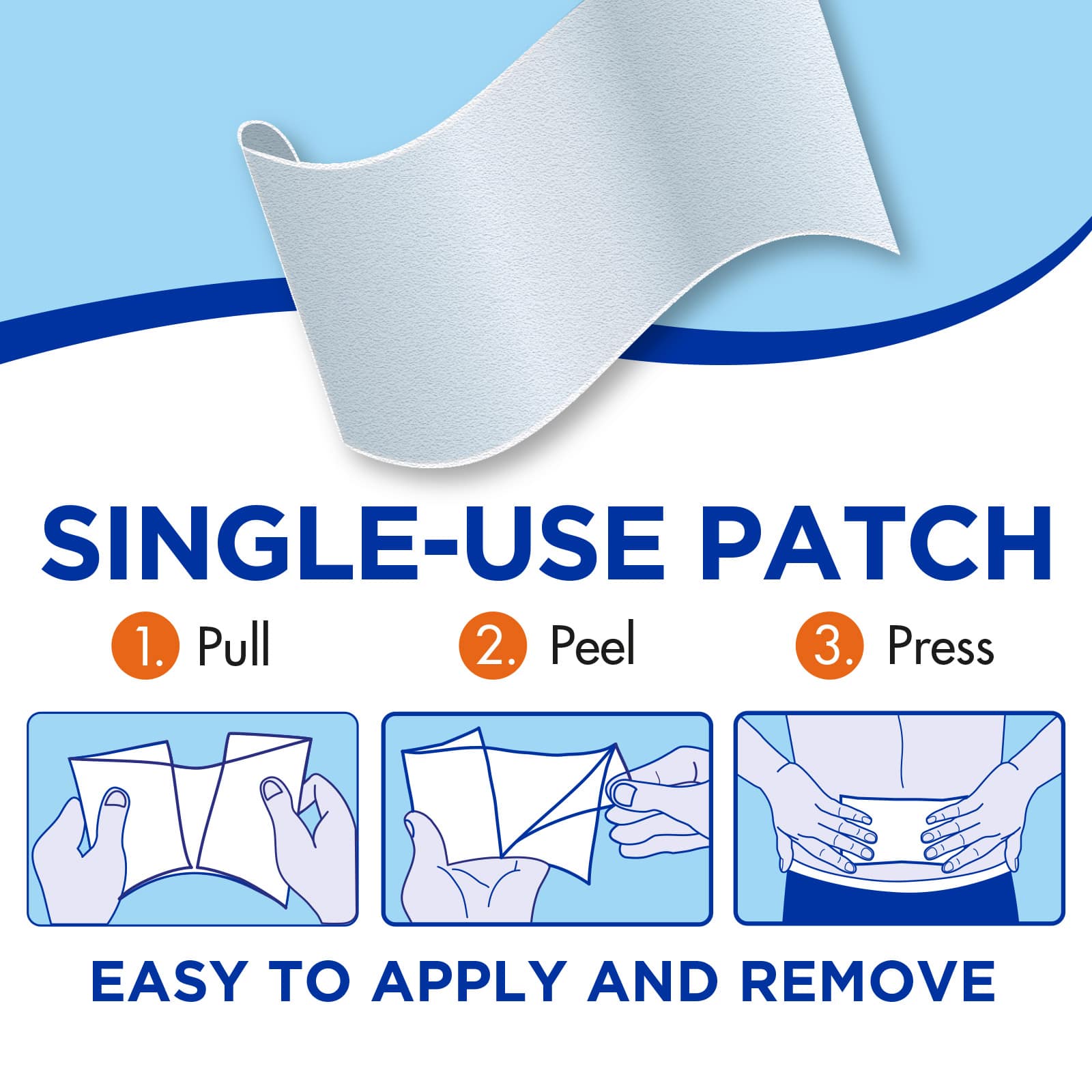 TheraCare 4% Lidocaine + 1% Menthol Pain Relief Patch, 5 count - Image 6
