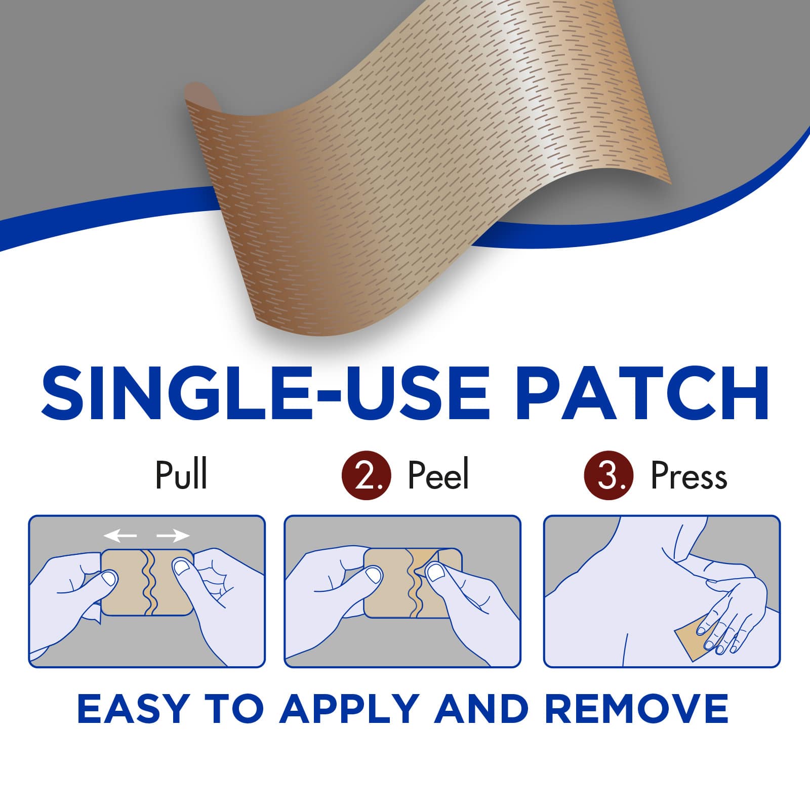 TheraCare Flexible Pain Patch 4% OTC Lidocaine, 7-Count - Image 6