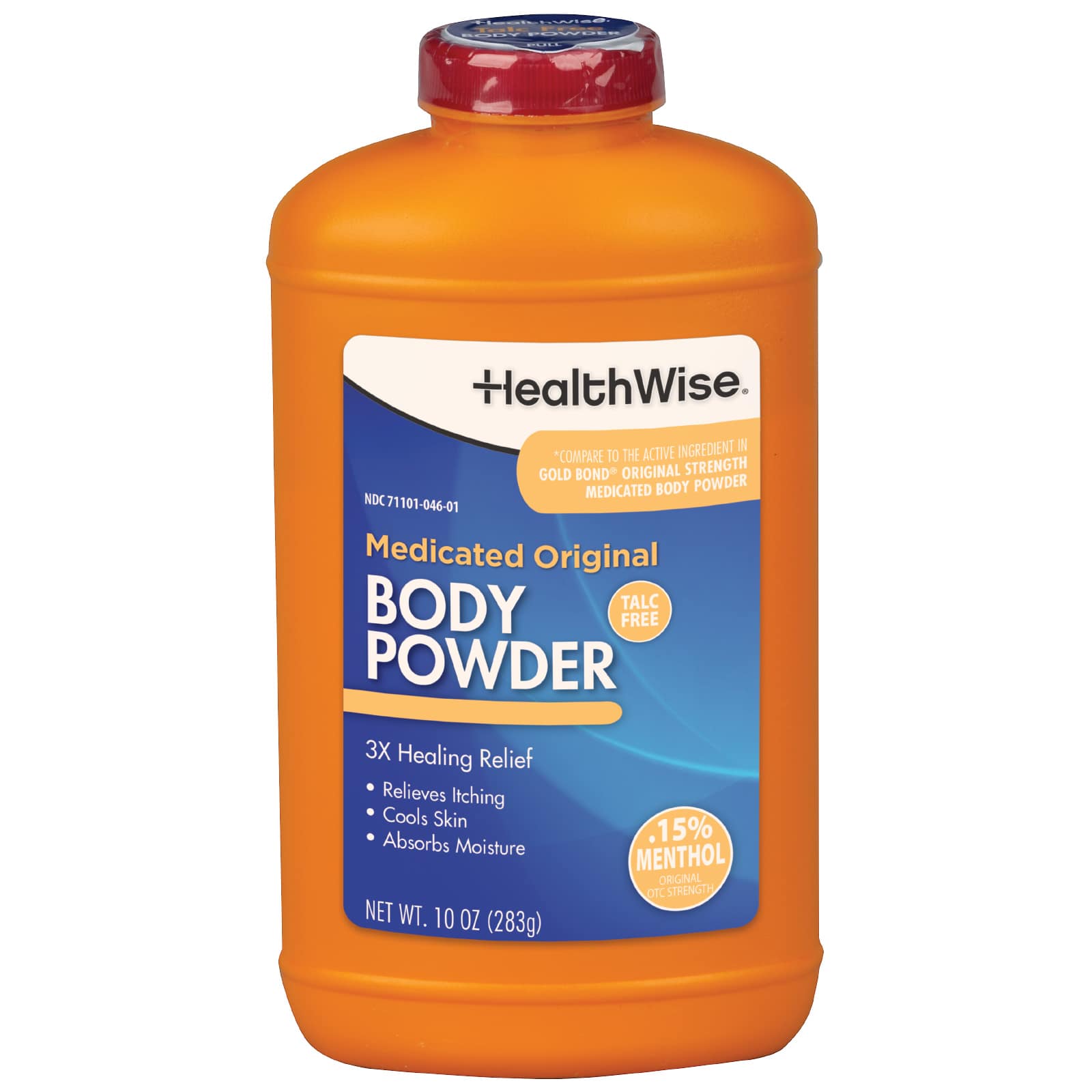 HealthWise Medicated Body Powder .15% Menthol