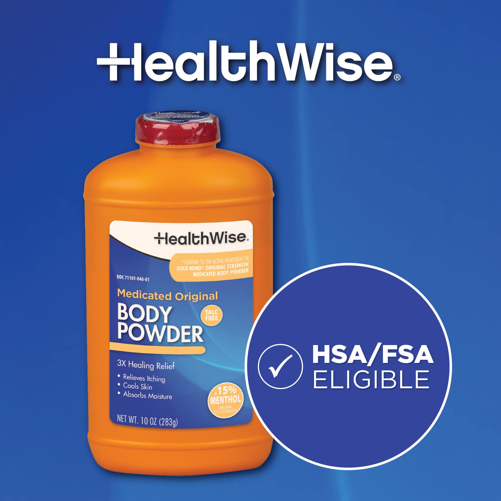 HealthWise Medicated Body Powder .15% Menthol - Image 7