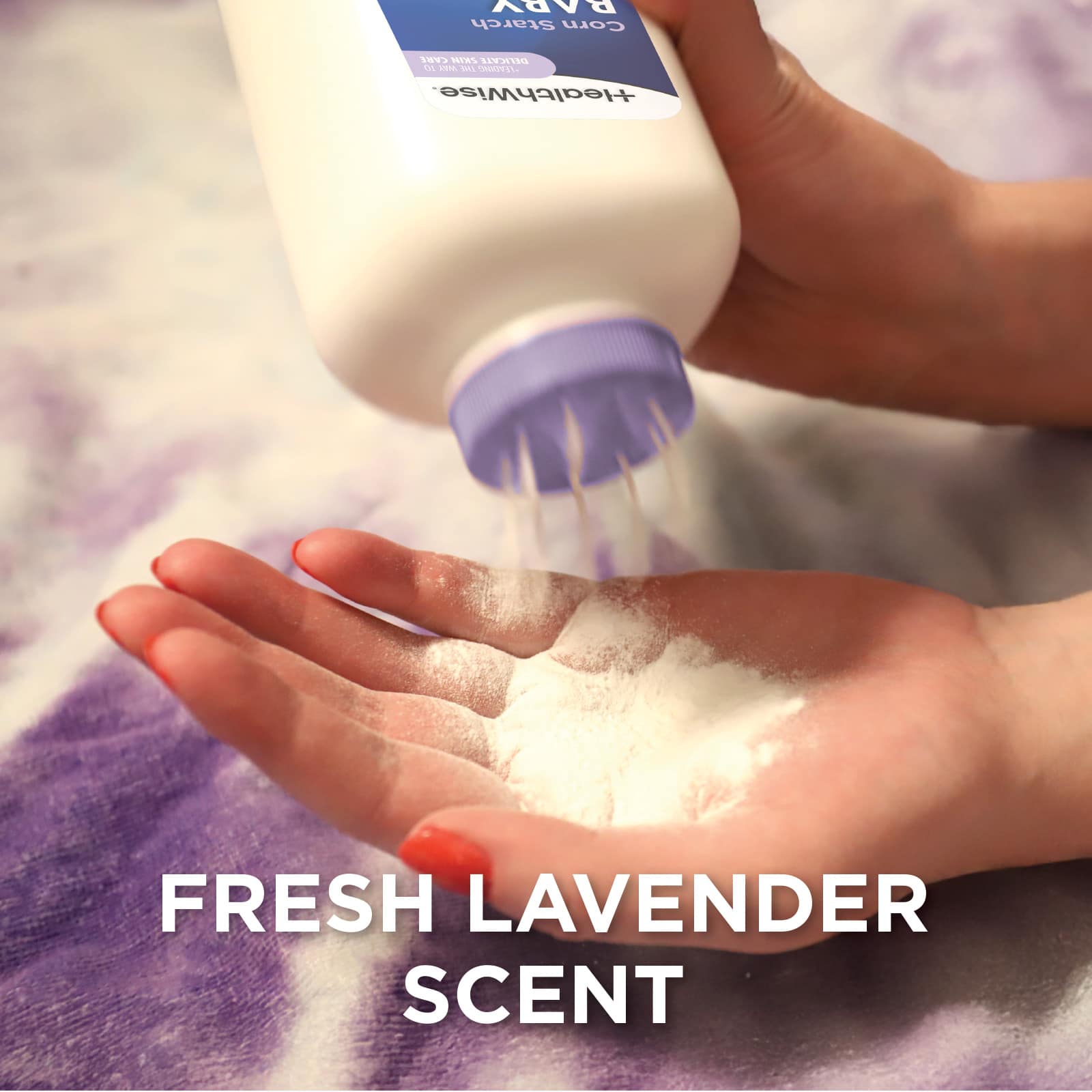 HealthWise Corn Starch Baby Powder Lavender Scent 15 oz - Image 7